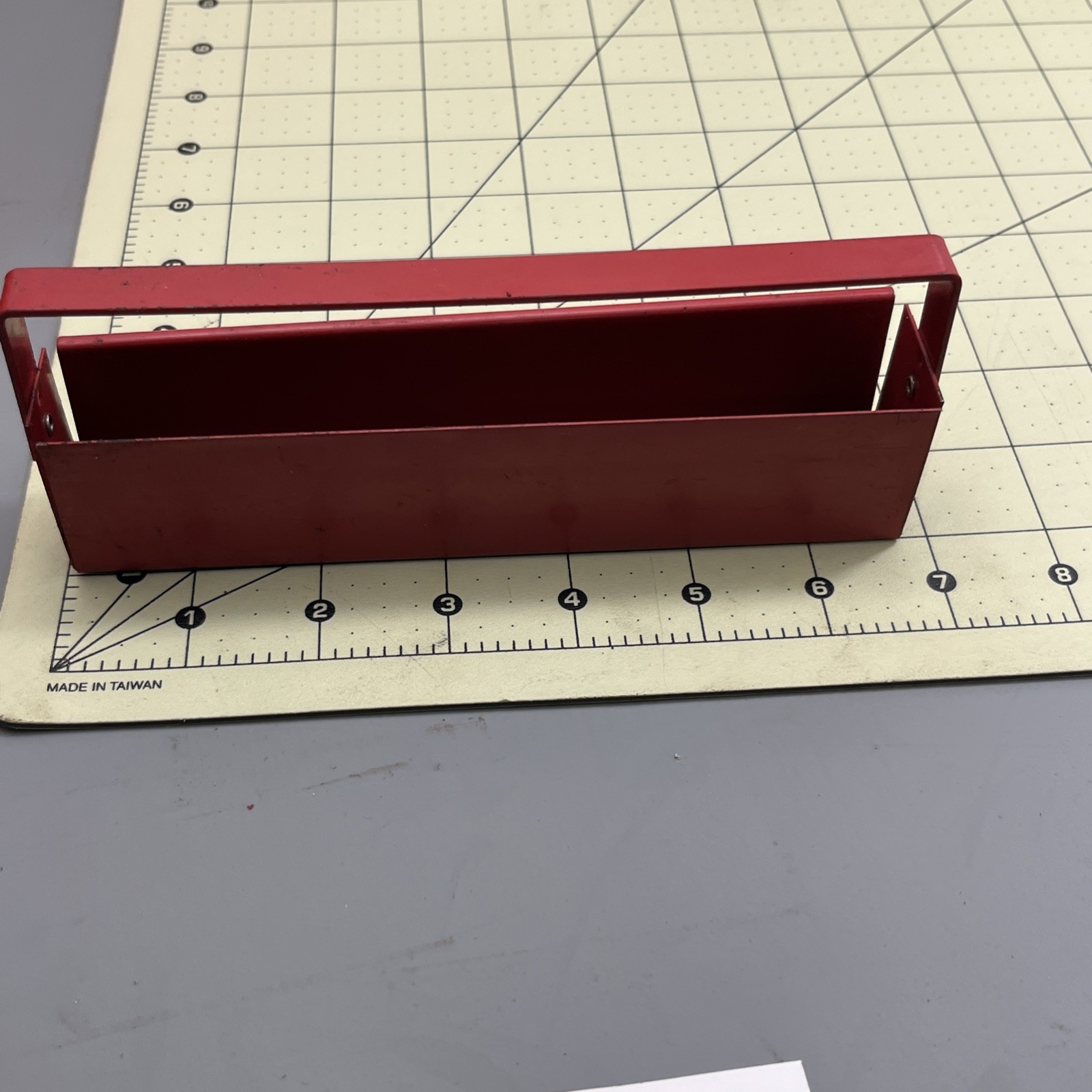 10 Mac & MATCO Tools vtg Metal Socket Holder Tray Red BLUE USA rear