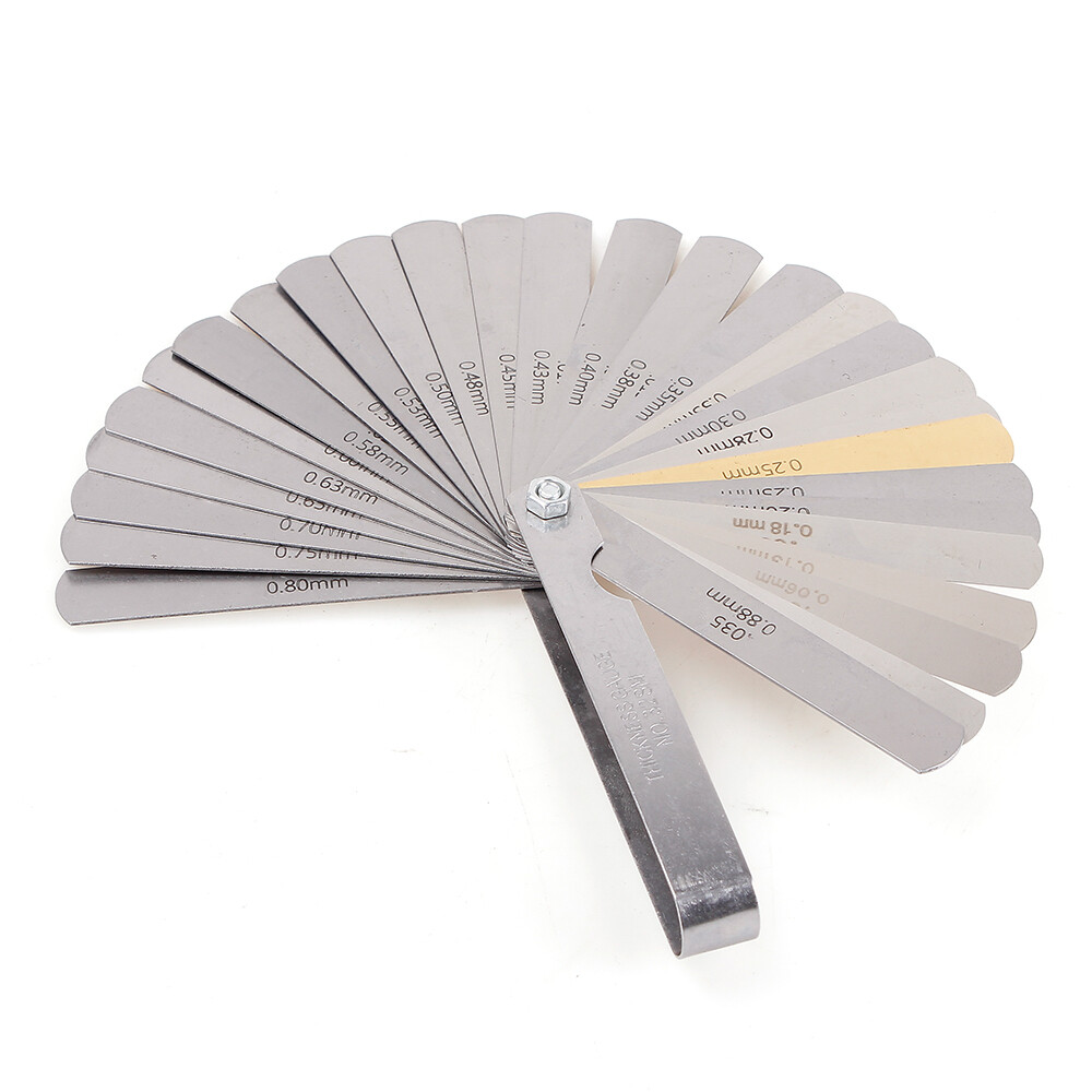 Spark Plug Gap Tool & 32 Blades Metric Feeler Gauge Gap Filler Measuring Tools