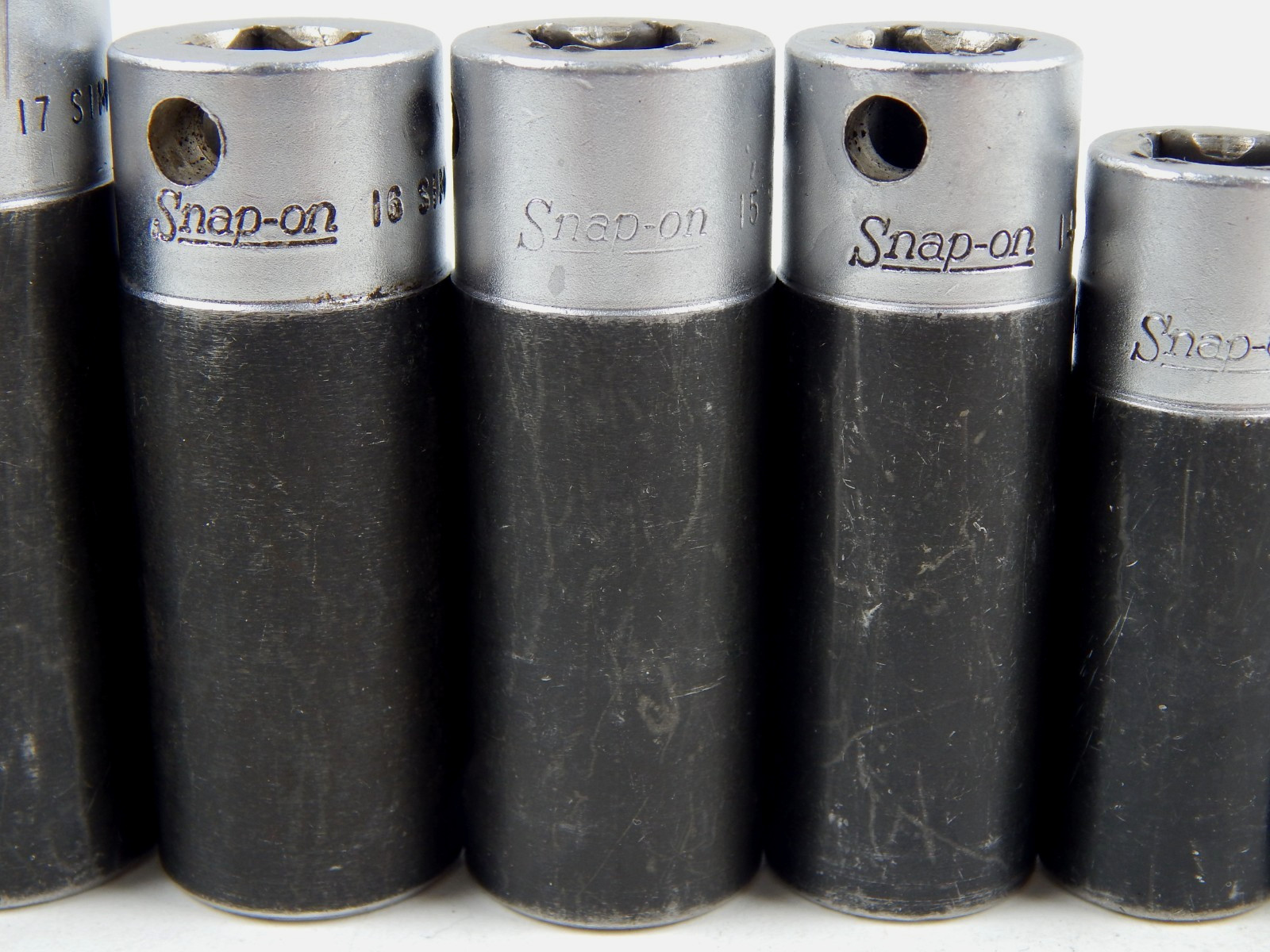 Snap-on SIMFM 3/8” Drive 9mm-19mm Metric Deep Impact Socket Set 11pc 6pt USA