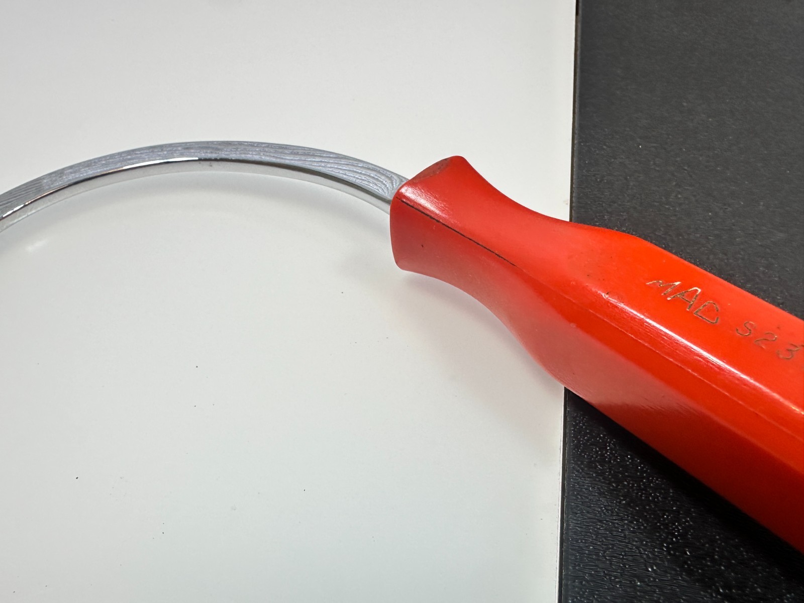 MAC Tools USA S237 7/16″ SAE Half-Moon Single Obstruction Wrench Red Hard Handle