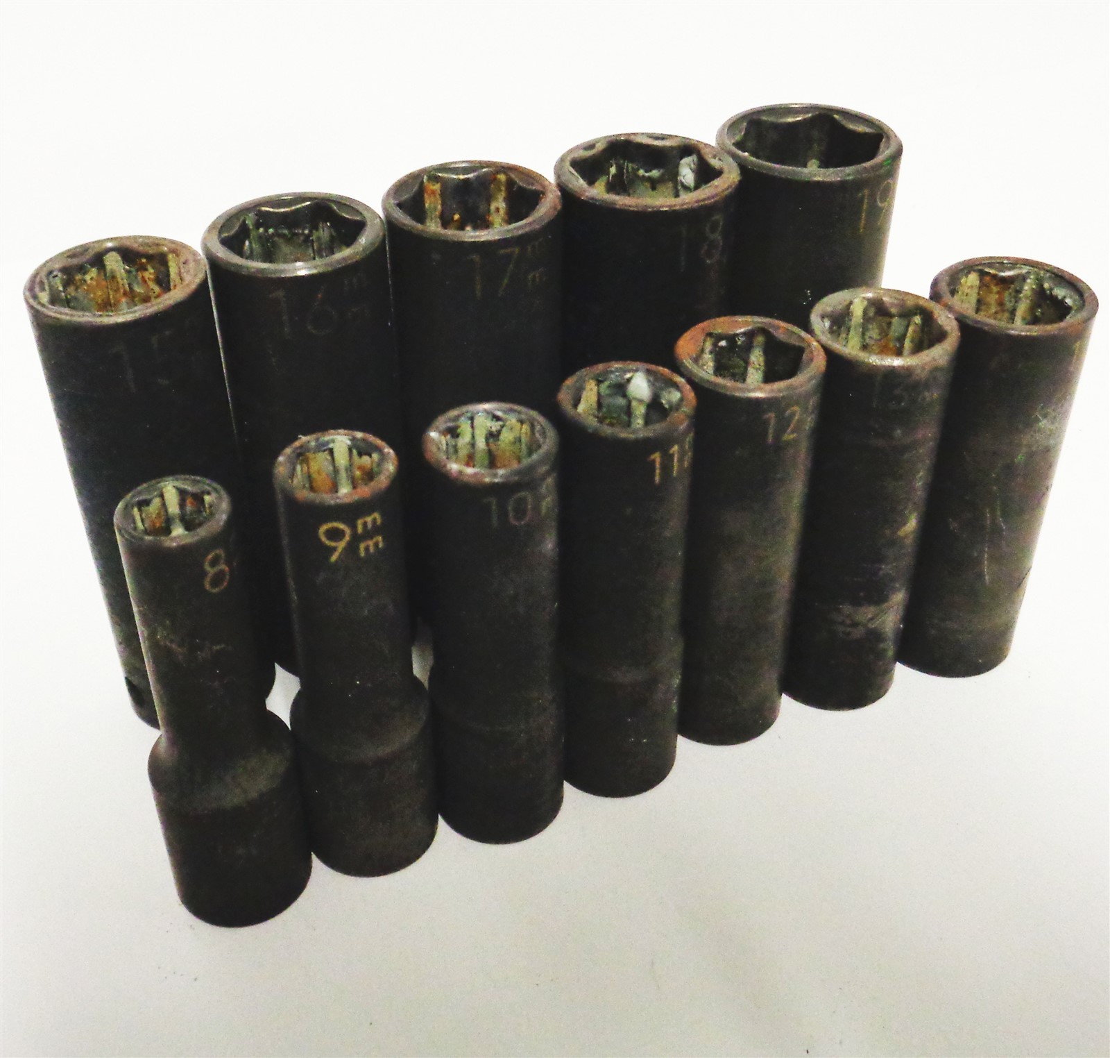 Matco SBIPM126TA 12pc 3/8″ Drive 6 Point Metric Mid-Length Impact Socket Set