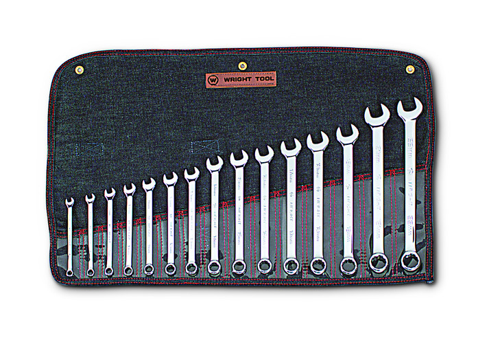 Wright Tool 952 Metric Wrench Set 12pt 7–22mm 15pc Full Polish