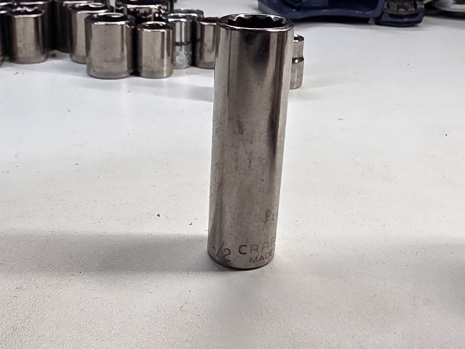 Craftsman USA 1/2″ Deep Well Socket 12 Point 3/8″ Drive Inverted G2 43312