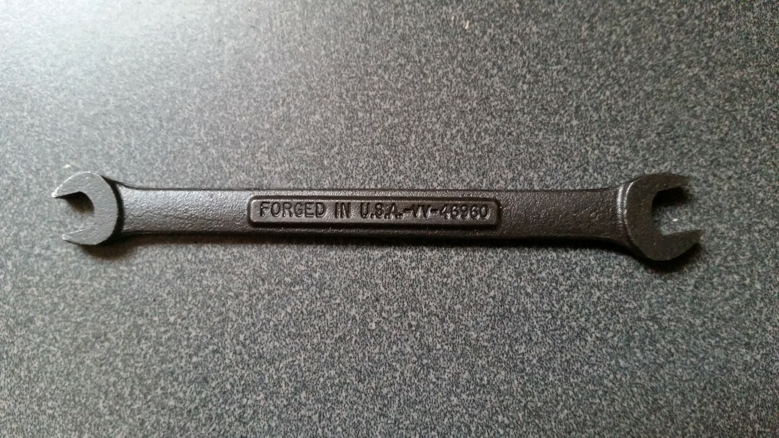 NOS Craftsman BLACK OXIDE double open-end, SAE 1/4″ x 5/16″ made in USA!!!