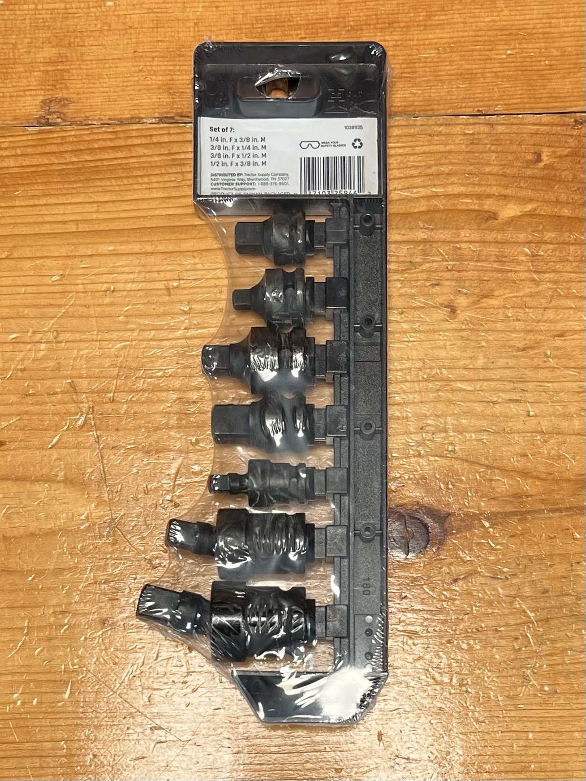 JobSmart Assorted Impact Universal Joint and Adapter Set, 7 pc. 1038935