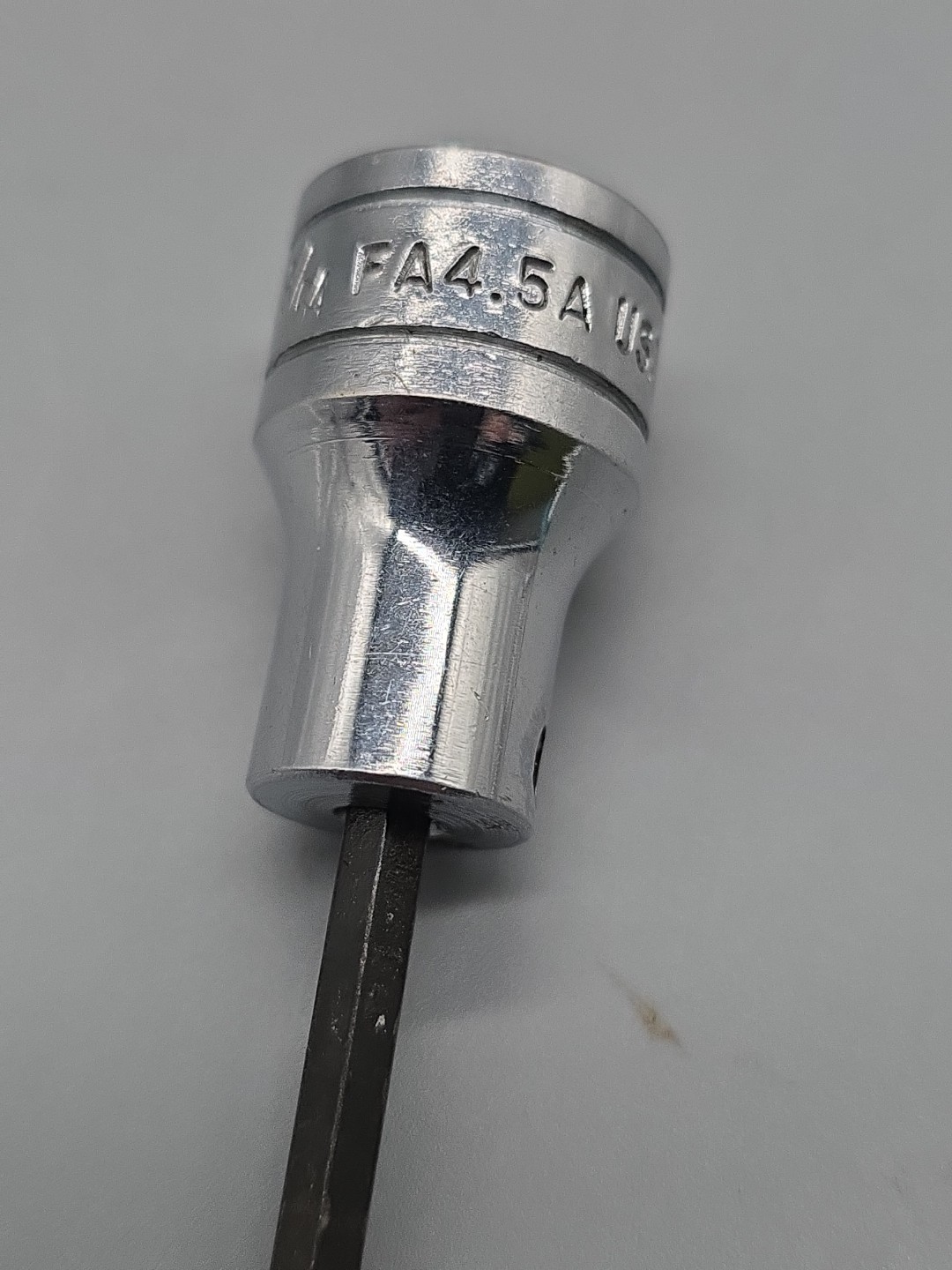 Snap-on Tools Hex Bit Socket Driver FA4.5A 3/8″ Drive 9/64″ USA
