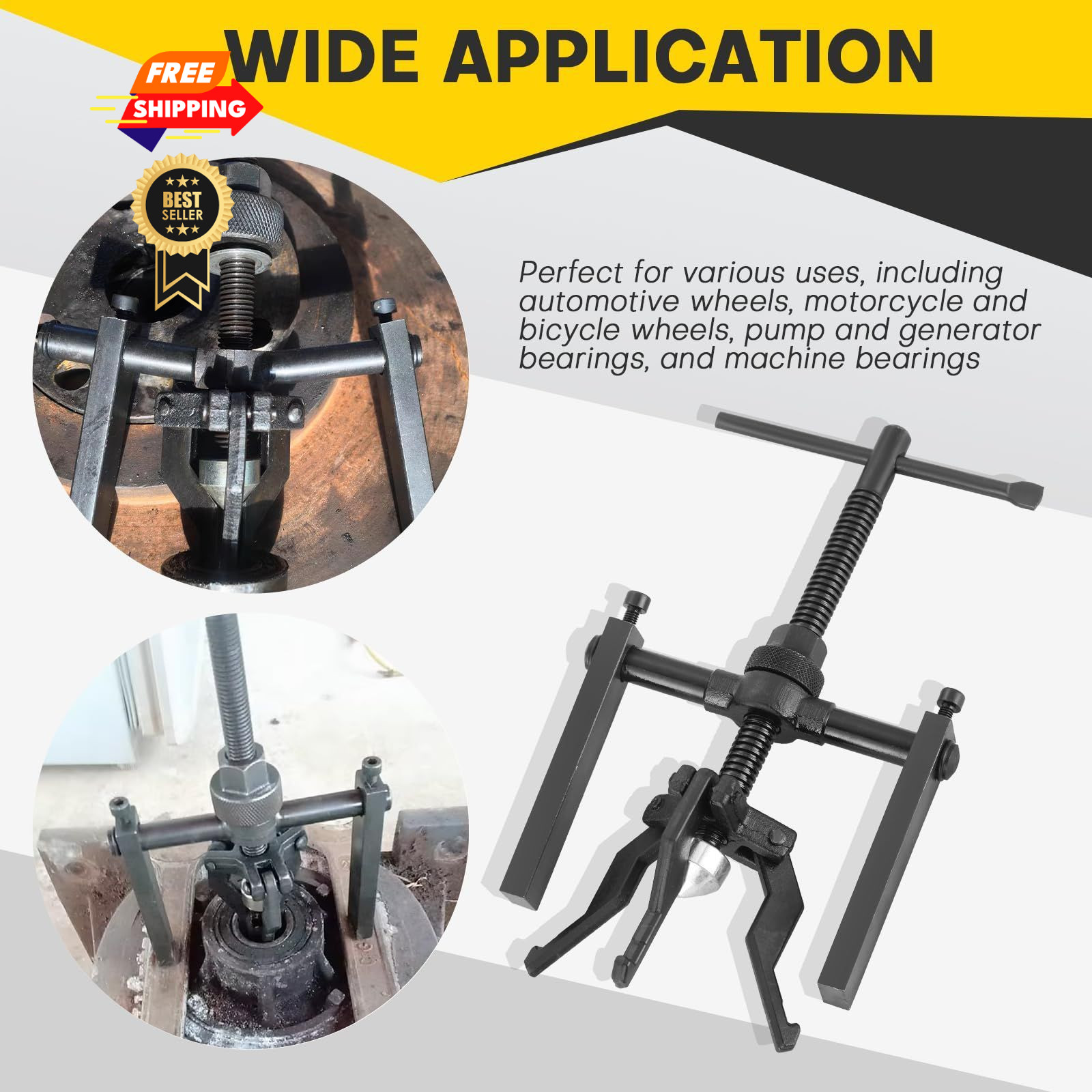 Acymner 3 Jaw Inner Bearing Puller Set