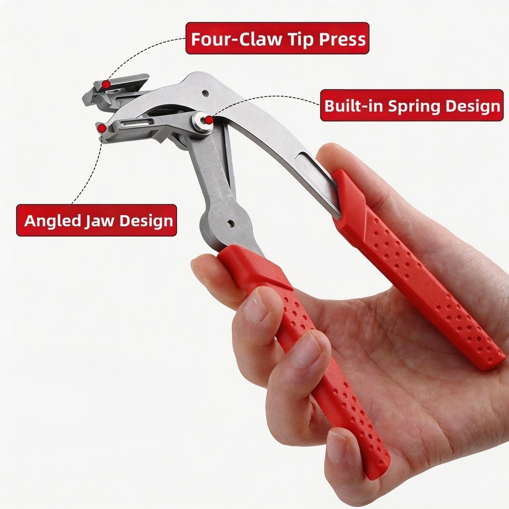 Stainless Steel Car Trim Clip Remover Tool for For plastic Rubber Fasteners
