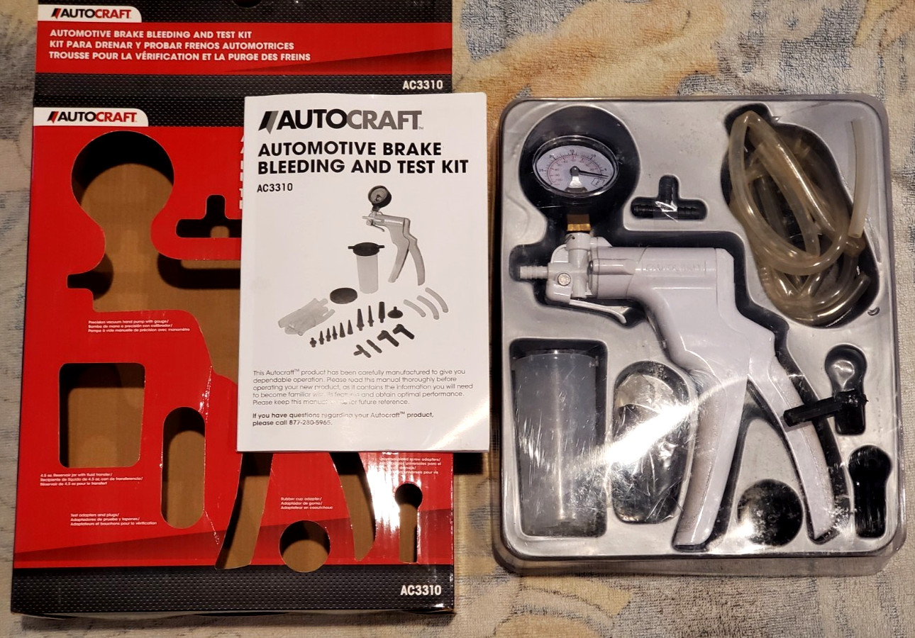 Autocraft Automotive Brake Bleeding and Test Kit Model #AC3310 Lightly Used