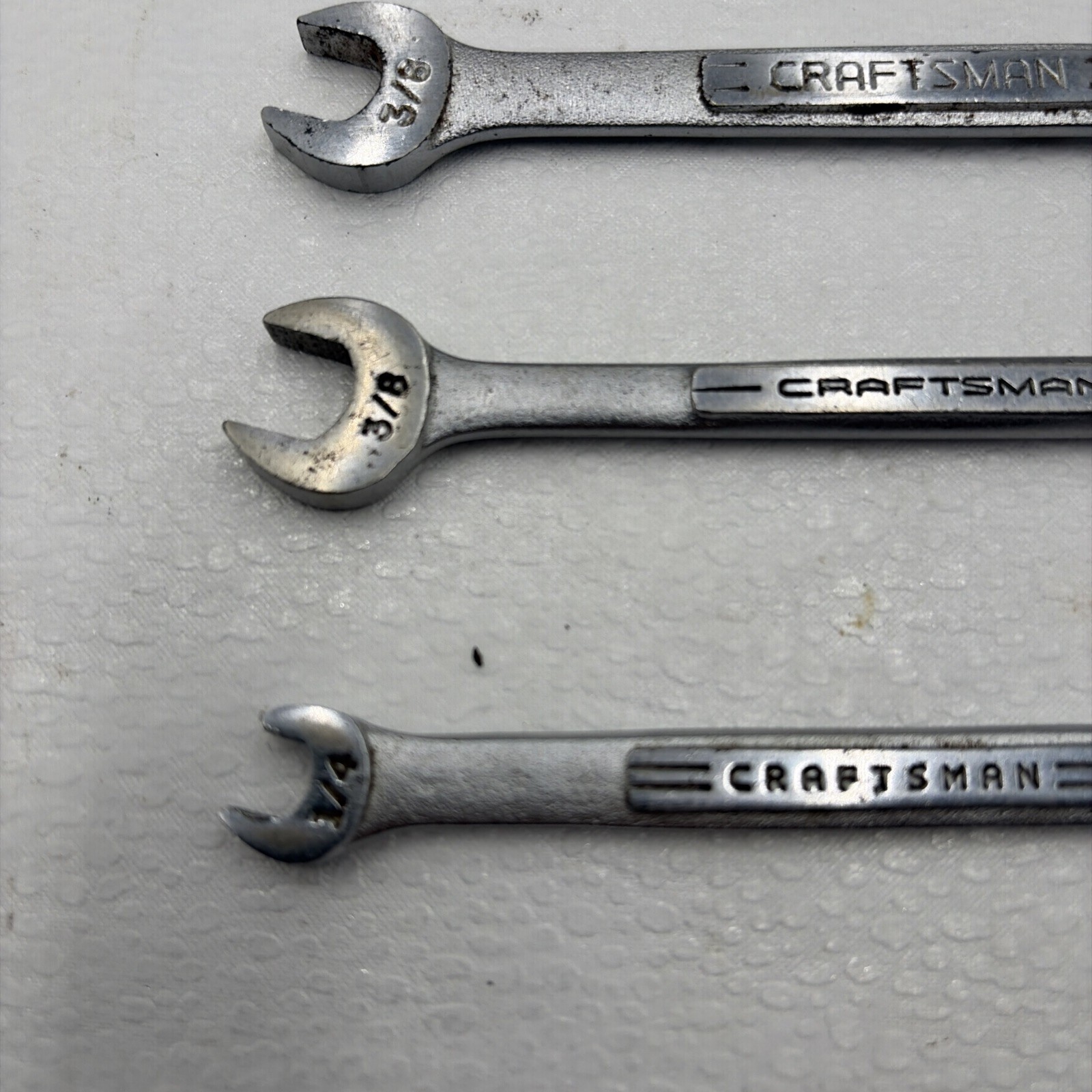 Craftsman 1/4″ x 5/16″ Open End Wrench SAE 44571 -vv- & 3/8” x 7/16” 44572 -vv-