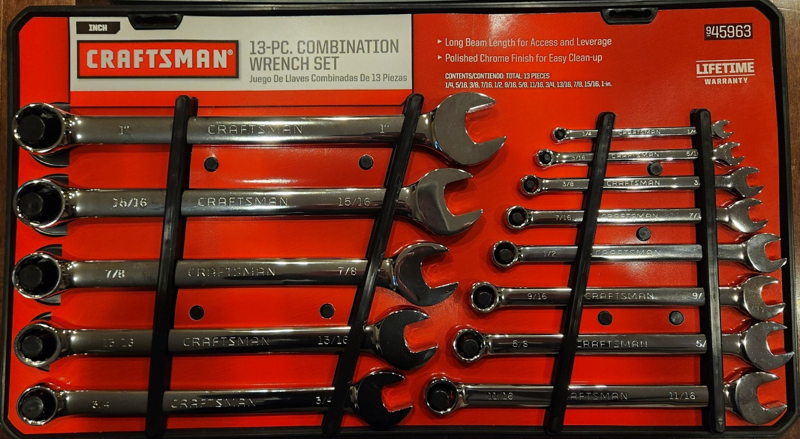 Craftsman Polished 26-Piece Wrench Set 12-POINT STANDARD METRIC #94963 & 947964