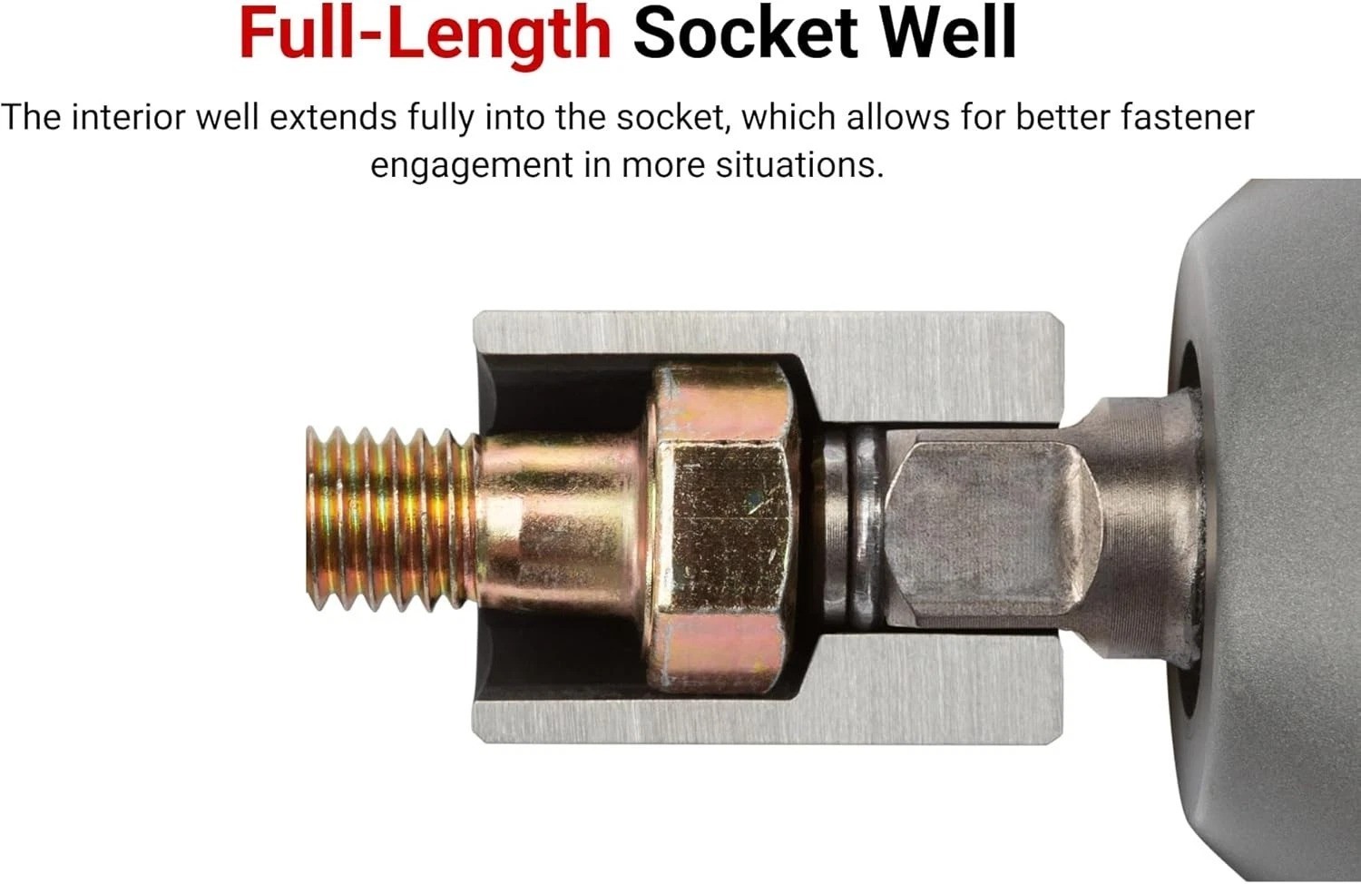 14mm 1/2 Inch Drive Shallow Impact Socket | Corrosion-Resistant Alloy Steel