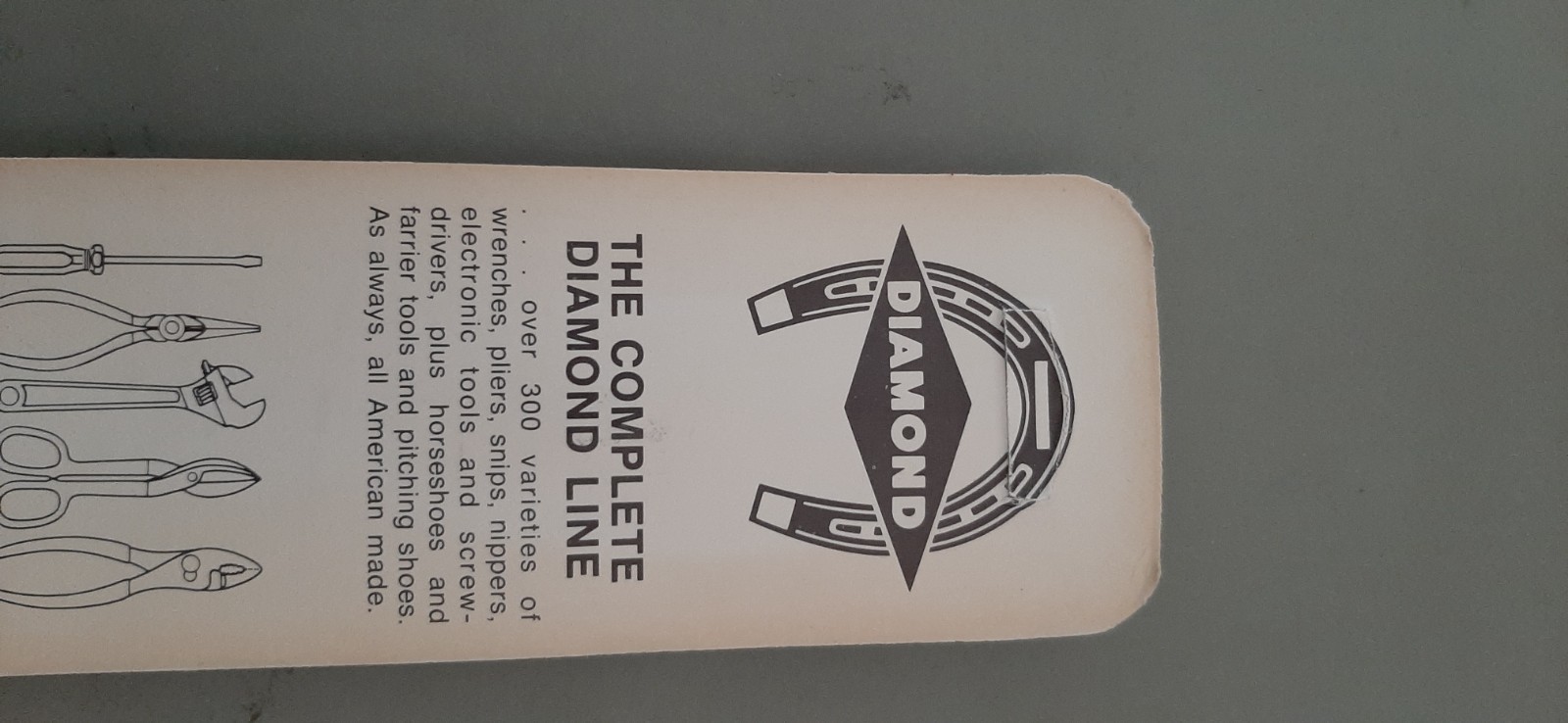 NOS Diamond Tool Horseshoe 5″ Regular Nose Cutter Slip Joint Pliers K15 K15H 1A