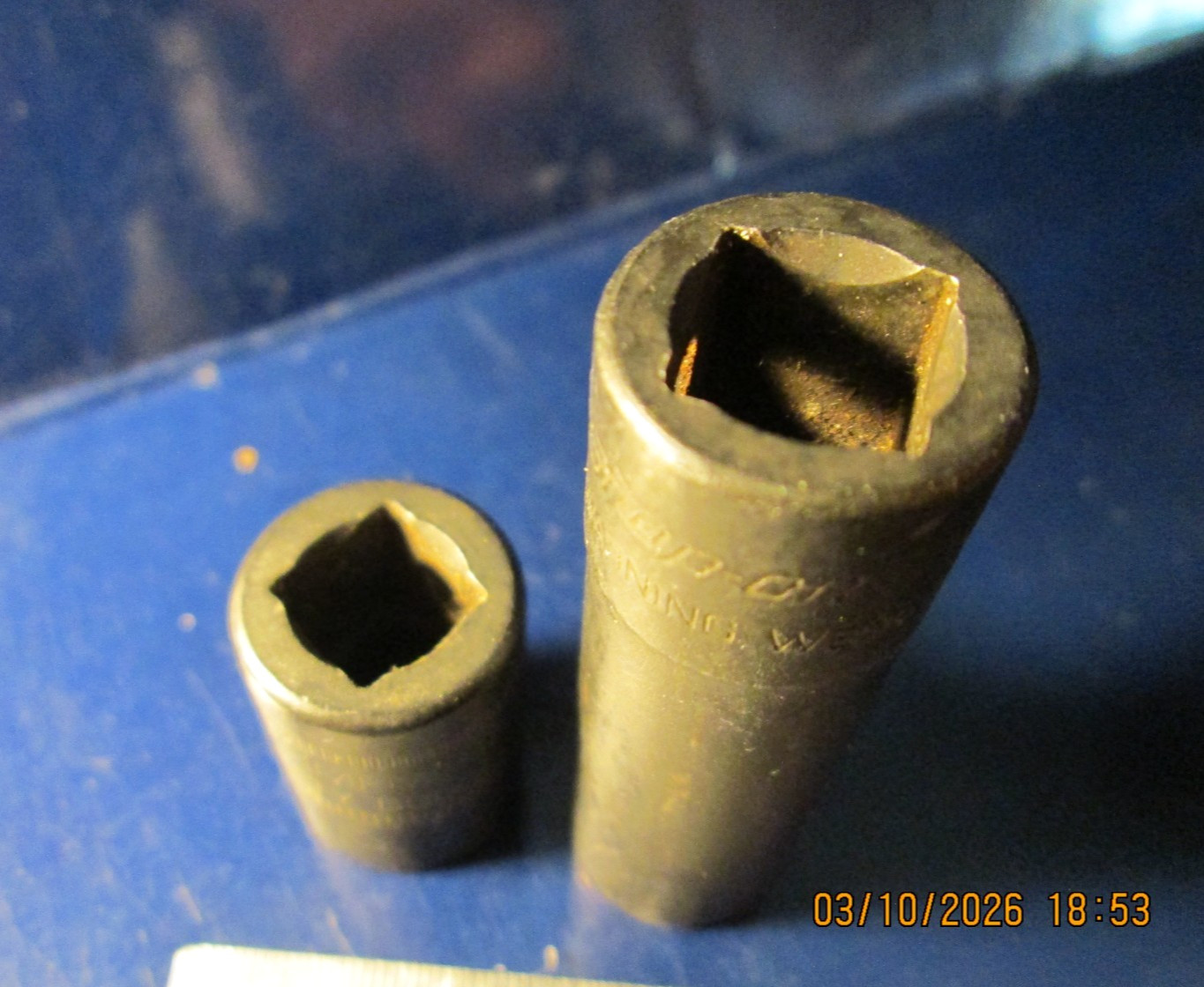 Snap-on Tools Sockets 3/8” Drive 12mm & 7/16» Both 6 Point Impact Look Unused