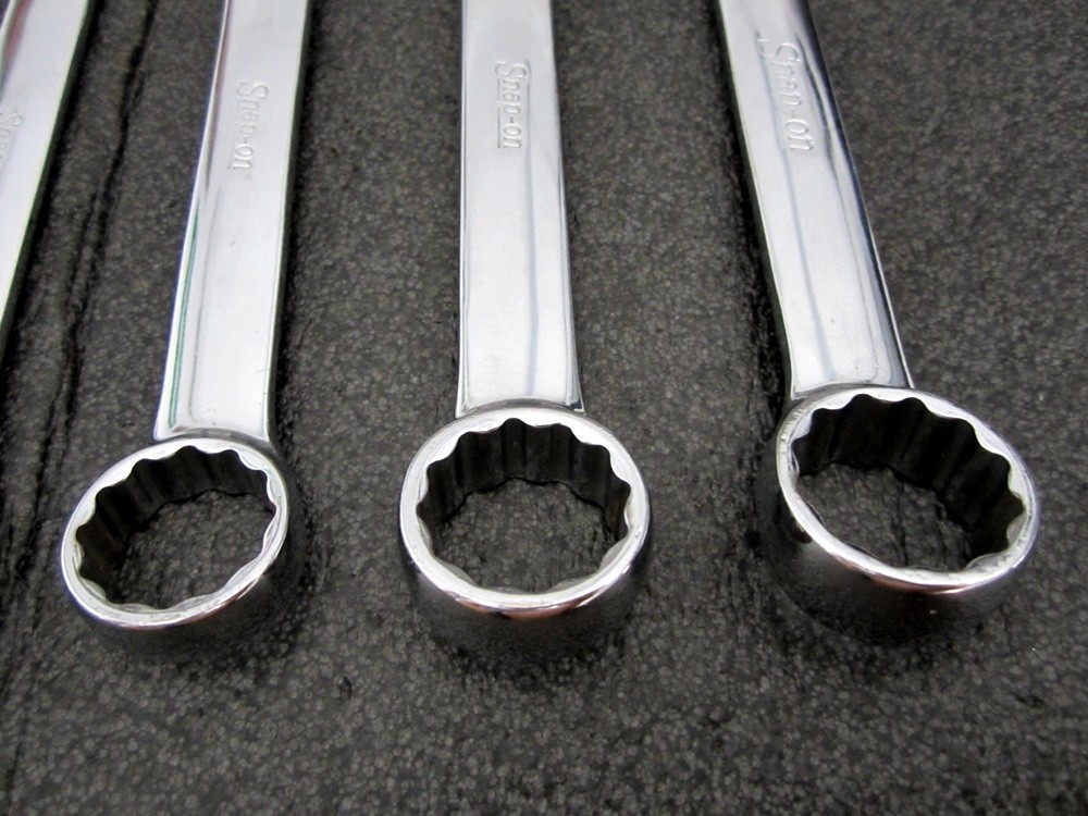 Vintage Snap-on 6pc Stubby Combination Wrenches 5/8″ to 15/16″ Underline USA