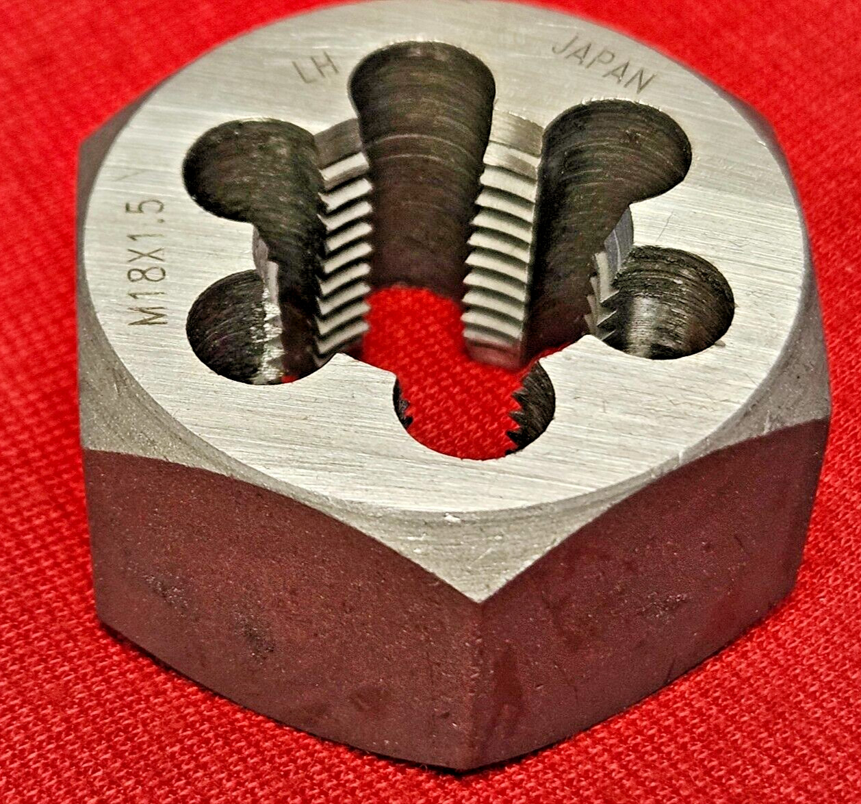 M18 X 1.5 18MM LEFT HAND Alfa MHD70772L Metric Carbon Hex Die 1.4″ CS LH