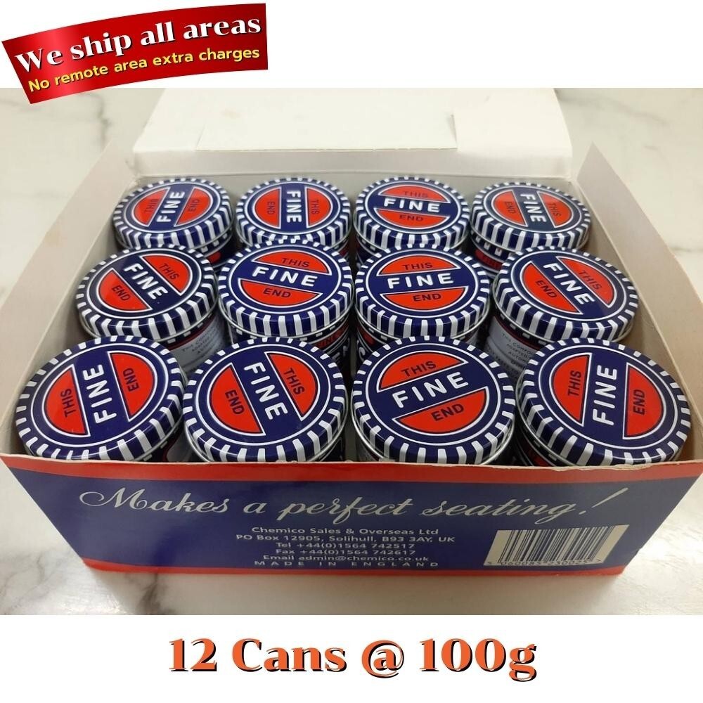 Chemico Valve Grinding Paste Fine Coarse Grade Double Ended Tin Engine 100g x 12