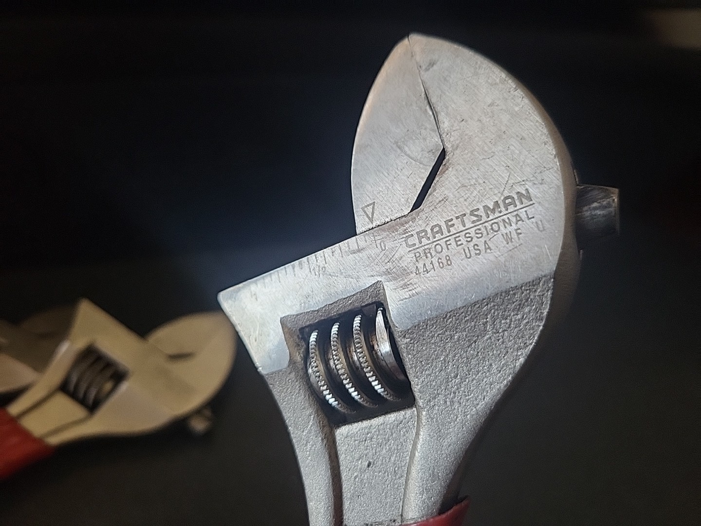 RARE Vintage 3pc Craftsman Professional Adjustable Wrench Set 44166 44167 44168