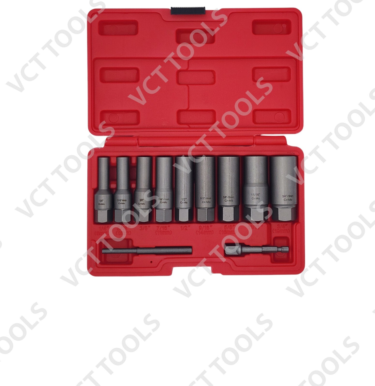 11Pc Spiral 3″ Deep Extractor Set for Removing Spark plugs, Bolts, studs, etc.