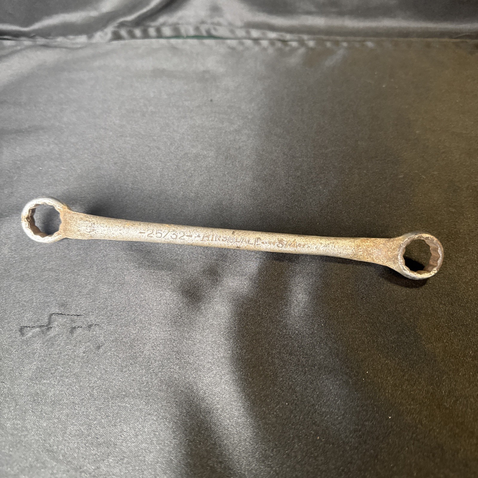Vintage Hinsdale 3/4”x 25/32″ Offset Box End Wrench 12 Point USA Heavy Duty