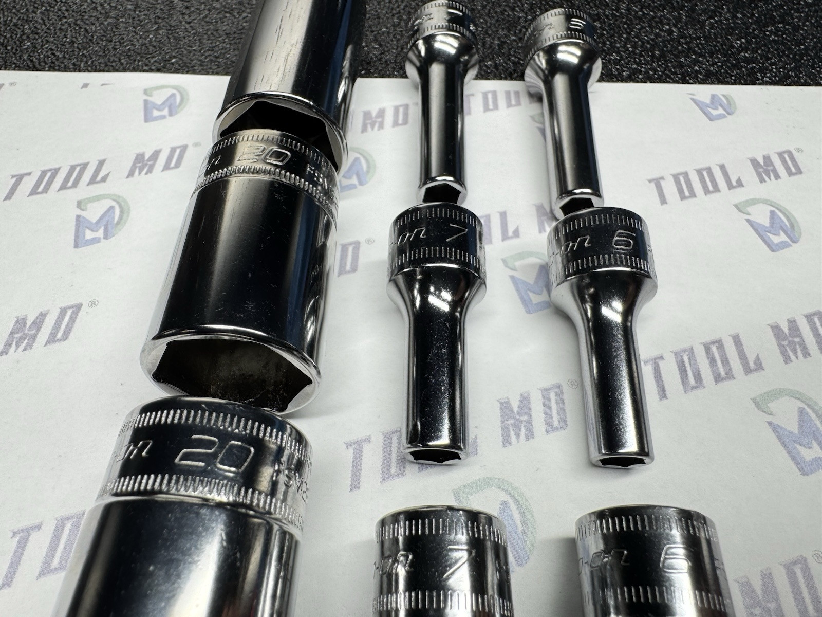 Snap-on Tools 9pc 3/8″ Drive Metric 6 / 7 / 20mm Socket Add-on Set FSM71 SFSM201
