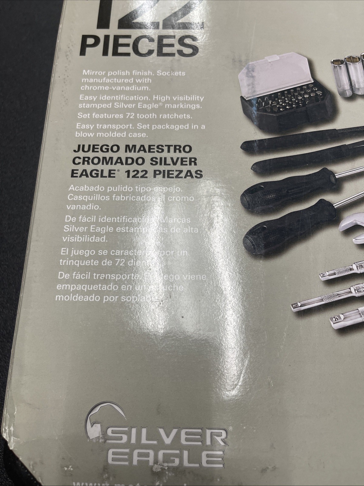 Matco Tools SAB122SE 122 PIECE 1/4″ & 3/8″ DRIVE SILVER EAGLE® MASTER TOOL SET
