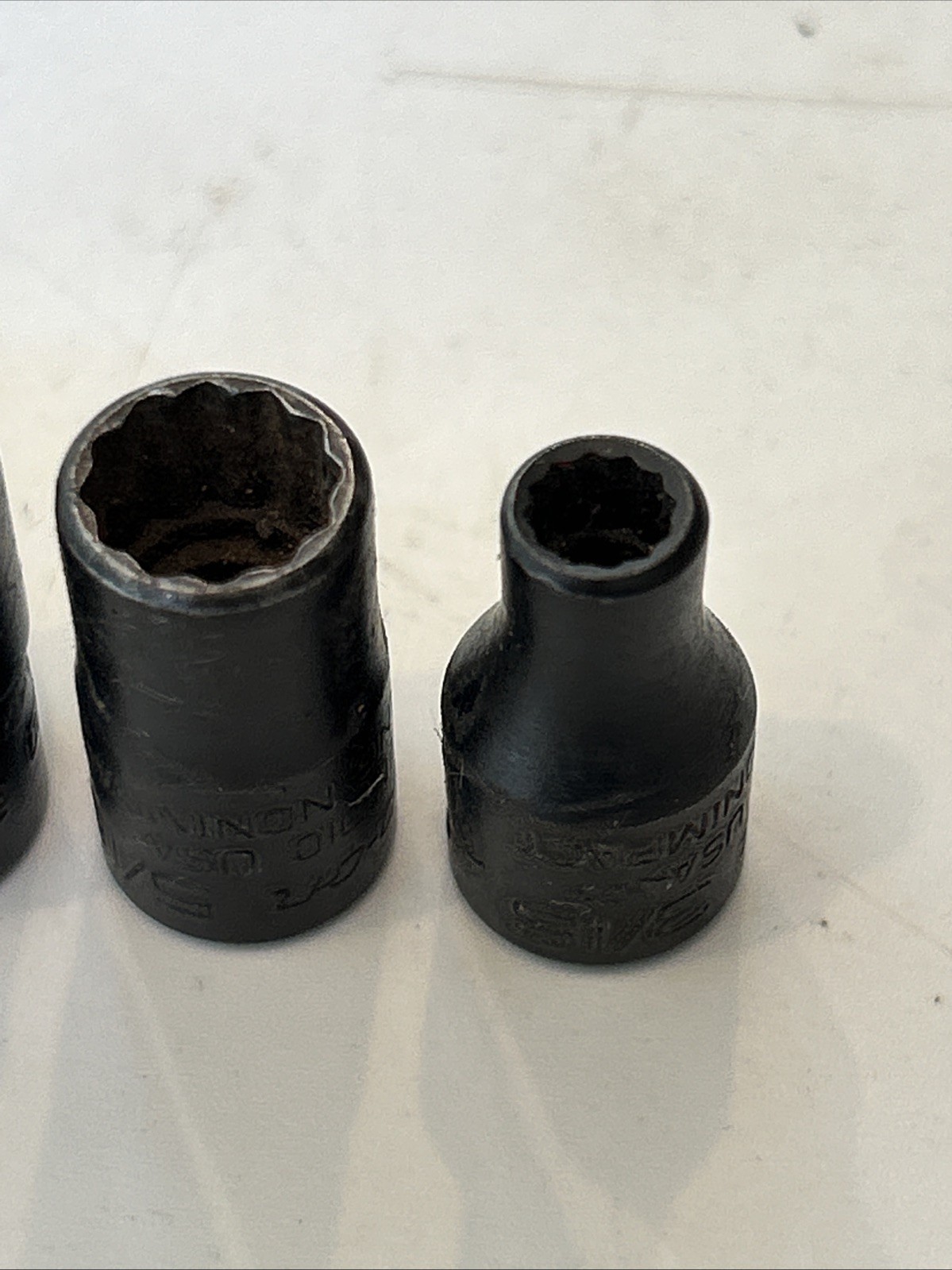 Snap On GTMD14 GTMD12 GTMD10 GTMD6 Shallow Socket Set 1/4″ Drive 12pt Black