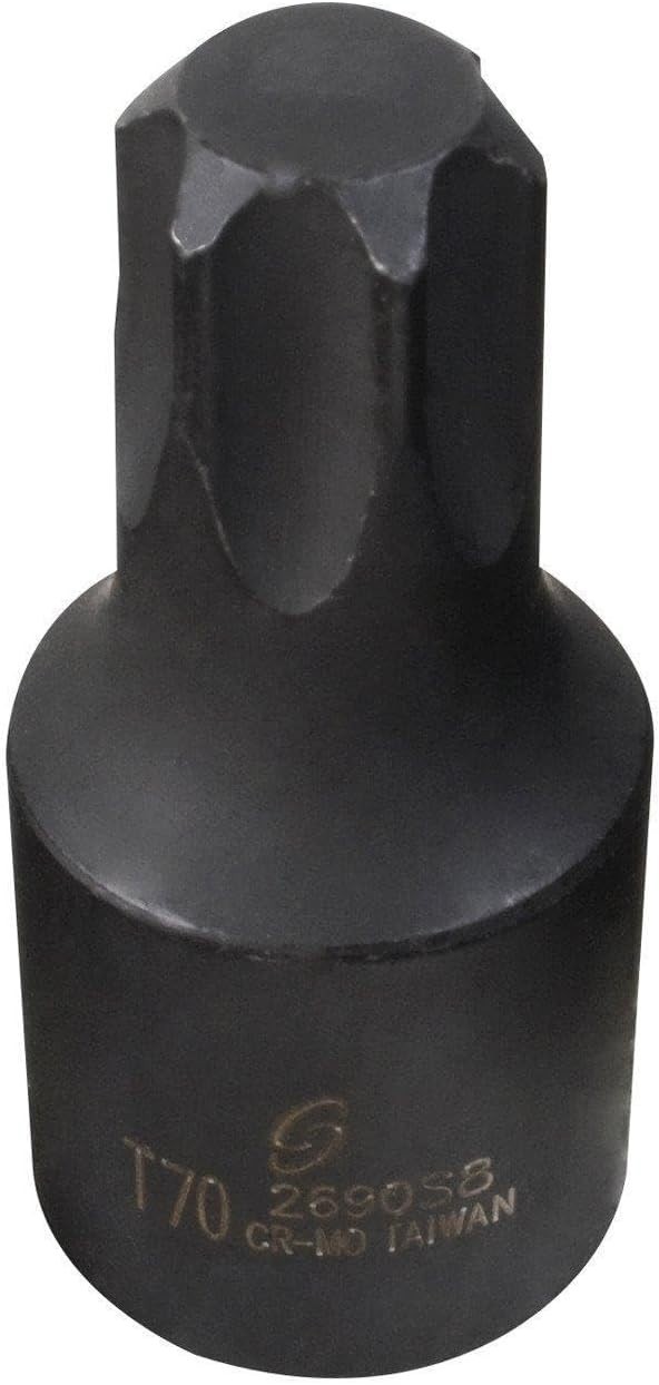 Impact Rated T70 Internal Star Socket – 1/2 Inch Drive, Laser-Etched Markings