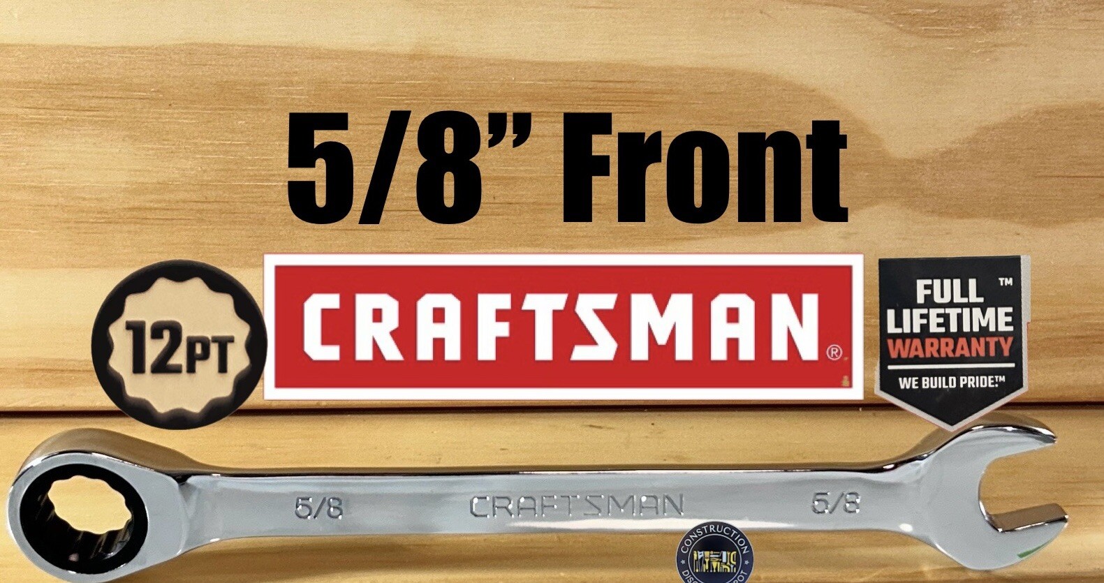FREE SHIPPING New Craftsman 12pt Ratcheting Combination Wrench 5/8″ 42565