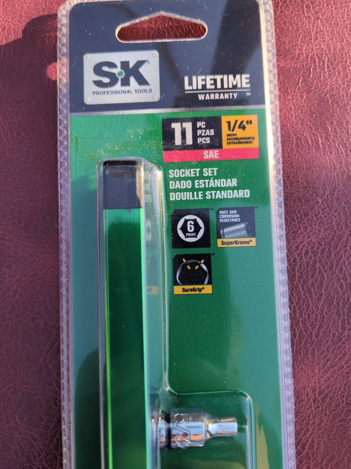 SK Professional Tools 1/4″ Drive SAE Standard Socket Set 11 Piece 6 Point New…