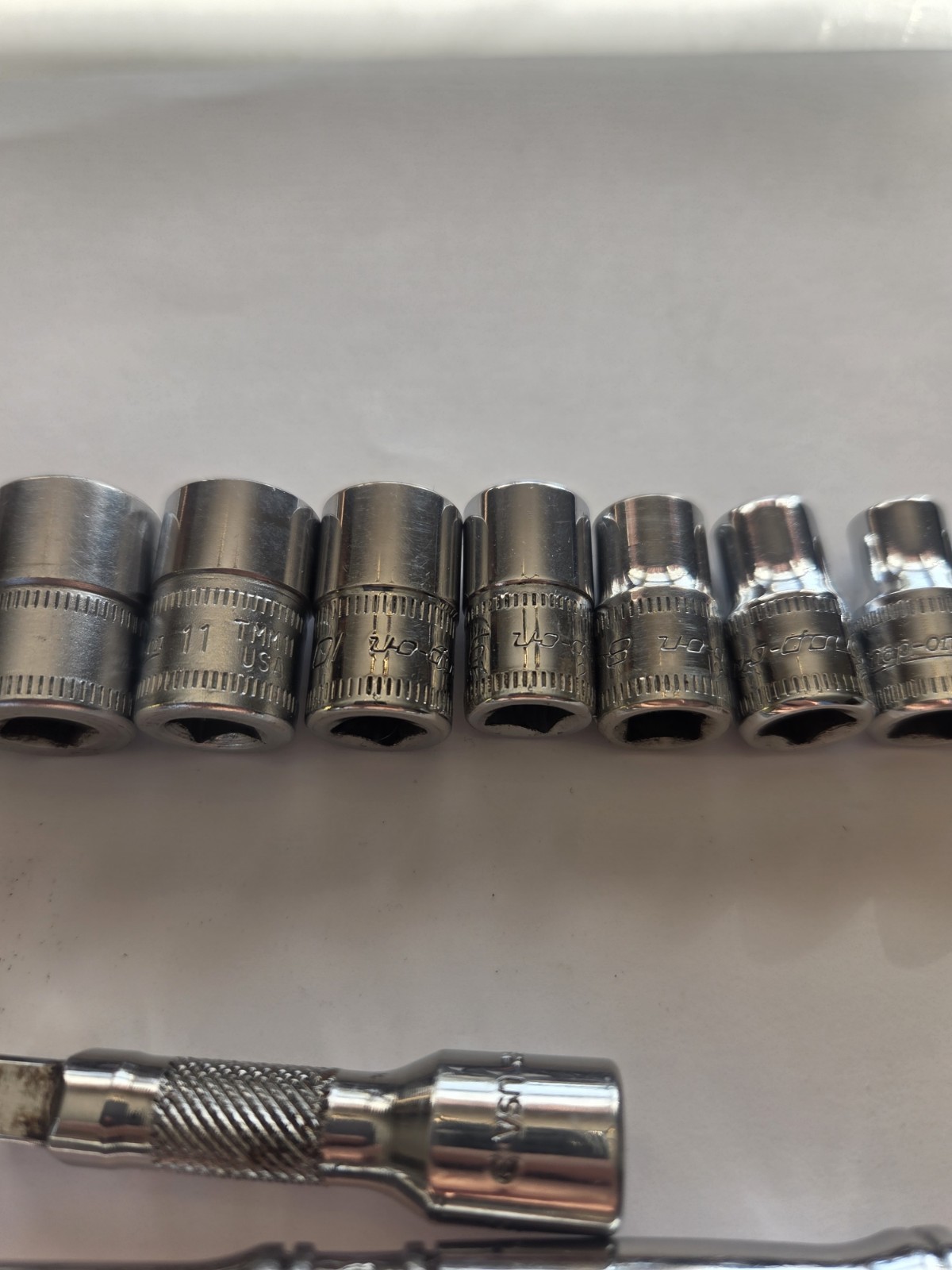 Snap On 16 Piece METRIC 1/4″ Drive Shallow 6 Point Socket Set Ratchet 4 TO 16MM