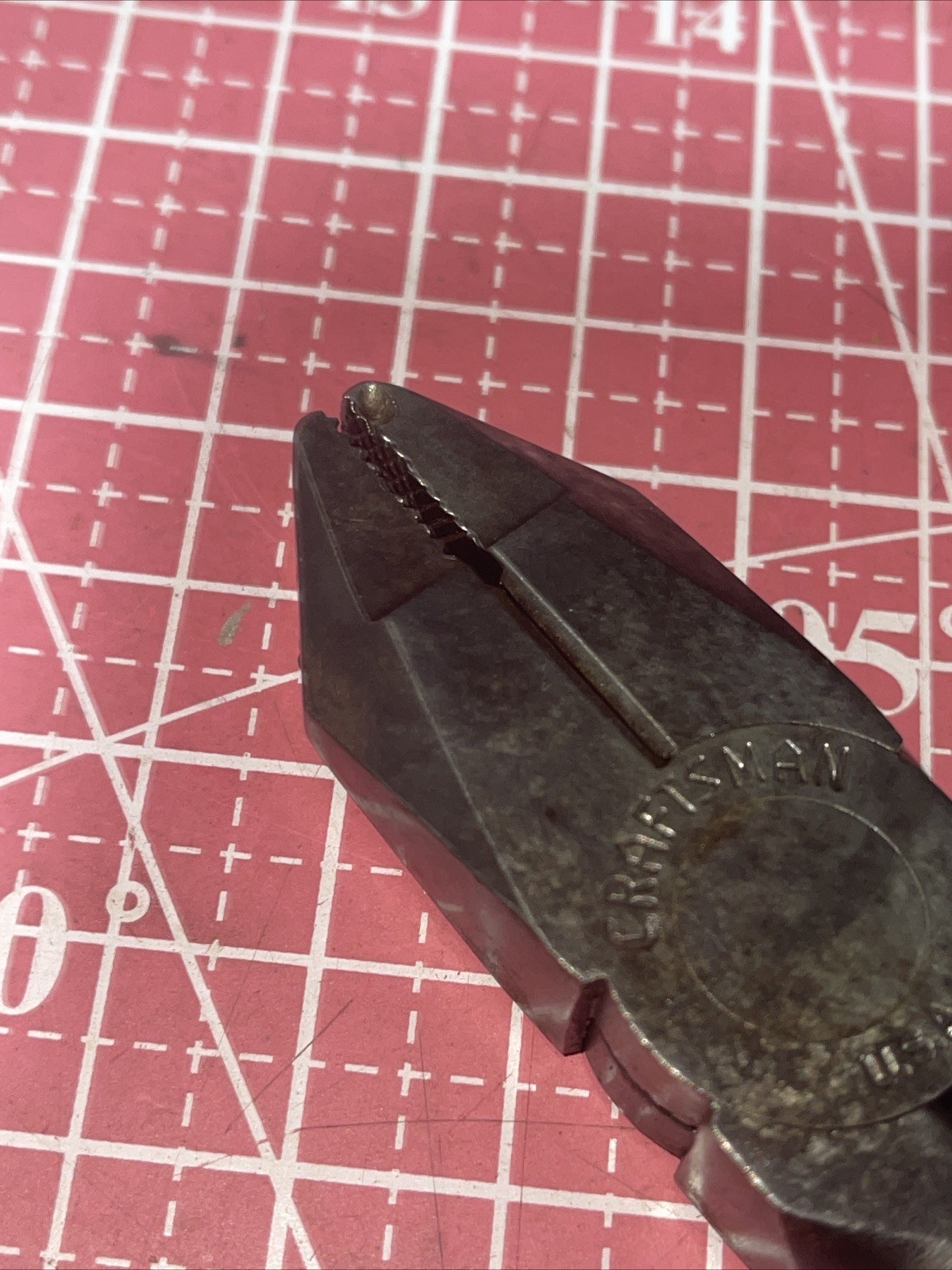 Sears Craftsman USA 45378 45182 Slip Joint & Lineman Pliers Vintage Black Grip