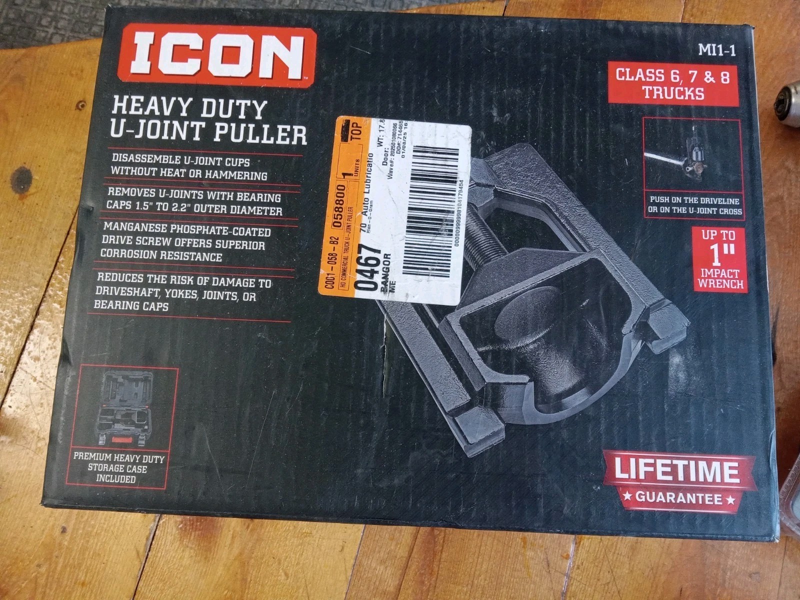 NEW Icon Tools Class 6 7 8 Truck Heavy Duty U Joint Puller Tiger Tools Copy