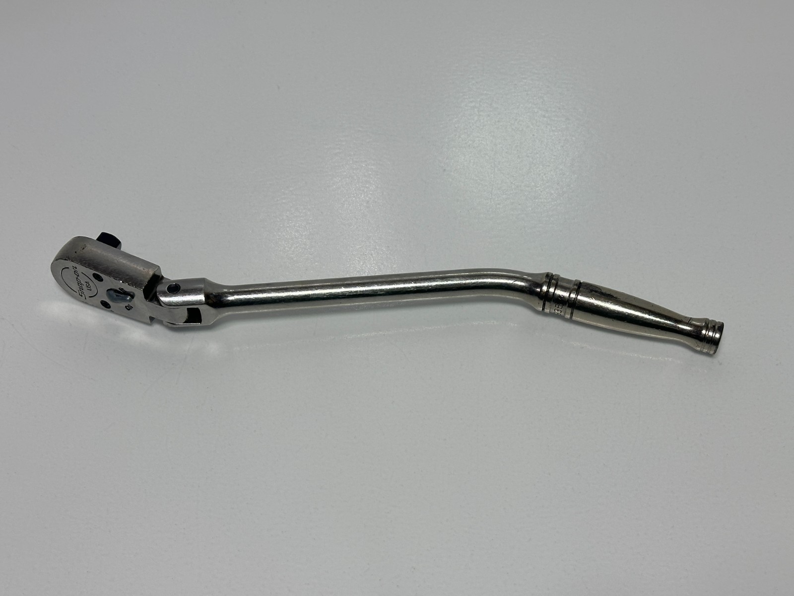 🇺🇸 Snap-on Tools USA FBF936 3/8” Drive Bent OffsetHandle Flex-Head Ratchet