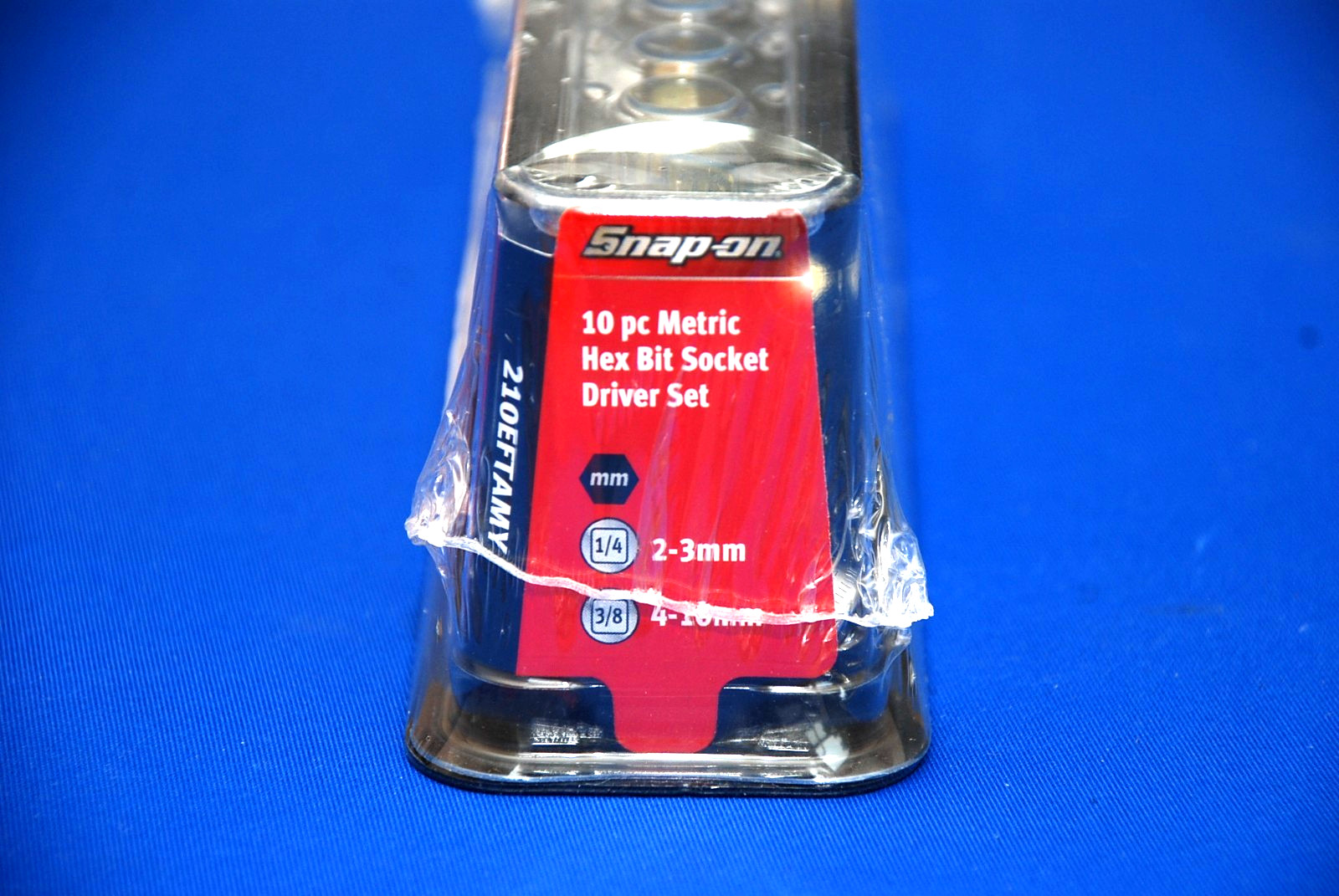 Snap-On NEW 10 Piece Metric Standard Hex Bit Socket Set 2-10 mm 210EFTAMY