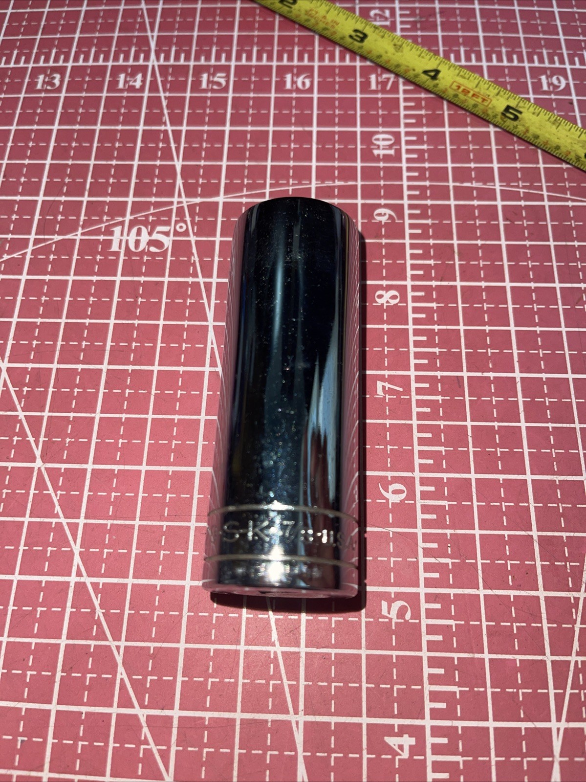 NOS S-K USA 40828 7/8 In SAE 1/2” Drive Deep 12 Point Socket Vintage SK 1/2 7/8