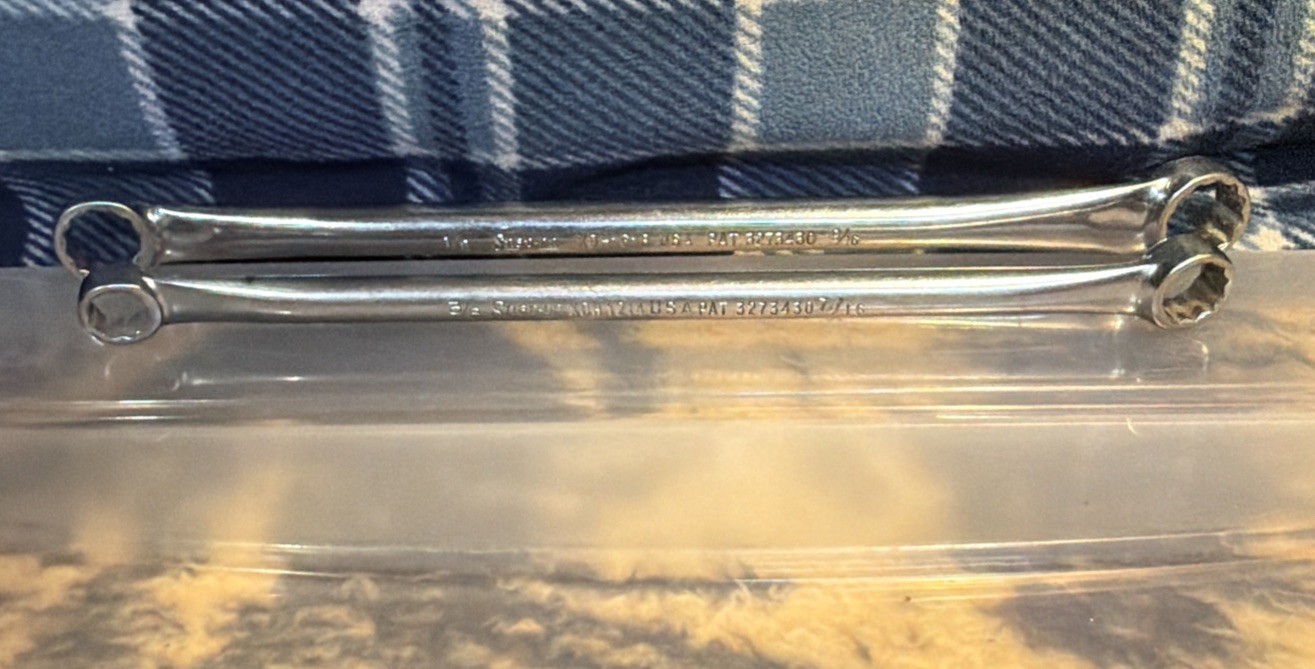 Snap-On 12 Point Box Wrenches XDH 1214 3/8″ – 7/16″ & XDH 1618 1/2″ – 9/16″