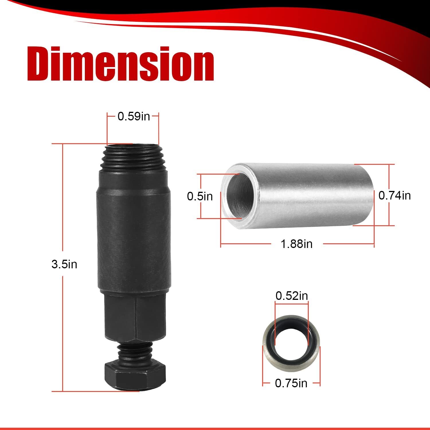 GM Transmission Shifter Seal Remover Installer with Seal Tool Turbo 350C 350 400
