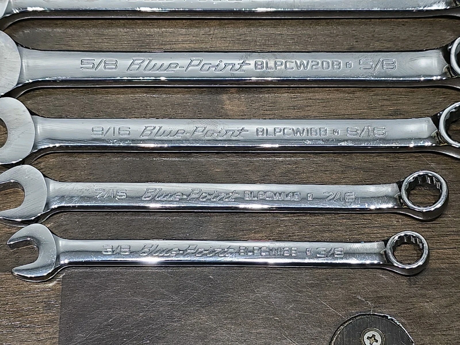10 pc set-Blue Point USA By Snap On SAE Combination Wrench Set 3/8″-1″ – NO 1/2