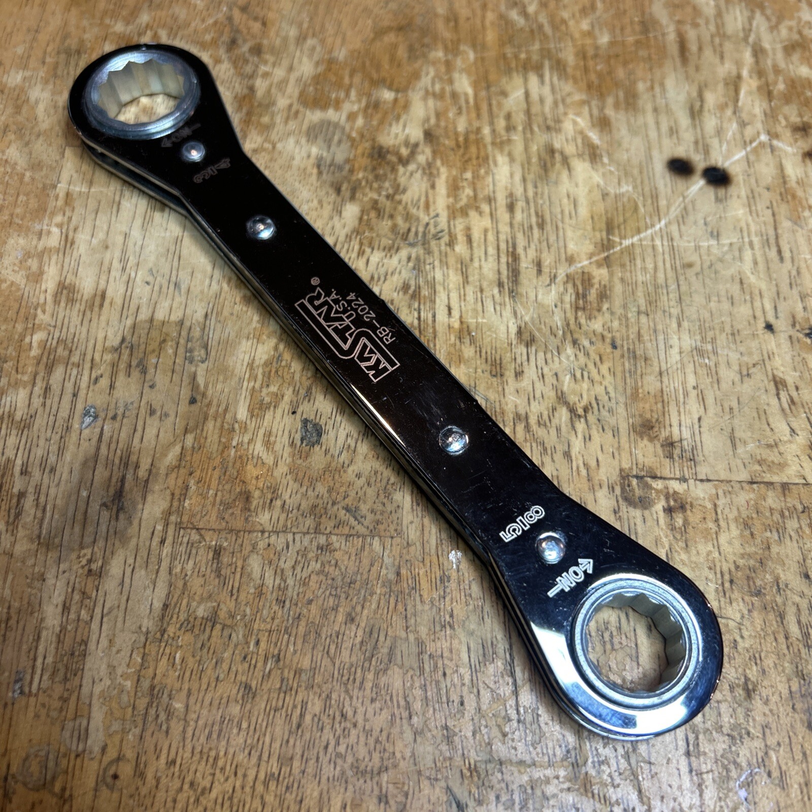 VINTAGE KASTAR TOOLS RB 2024 RATCHETING BOX END WRENCH 5/8″ x 3/4″ FREE SHIP!