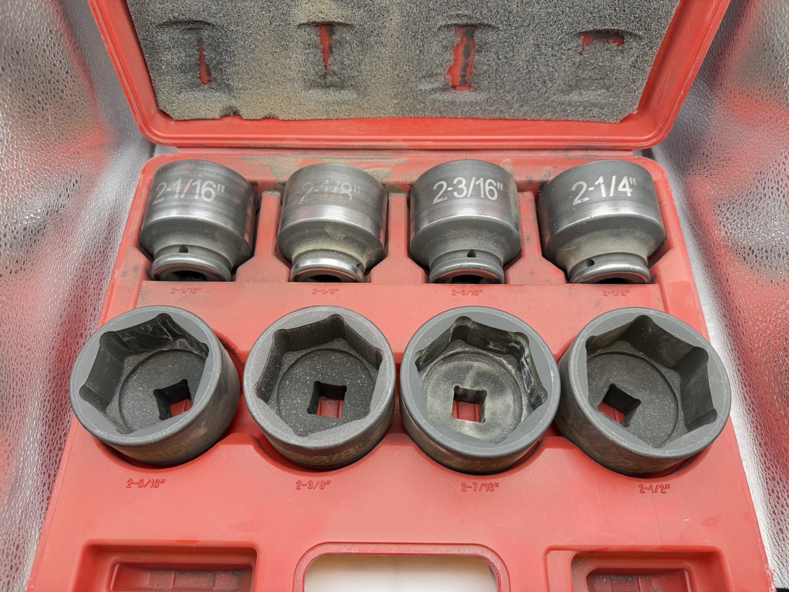 8 Pc Large ATD Impact Socket ATD-6401 3/4″ Dr. SAE 2-1/16″ to 2-1/2″ 6 Point
