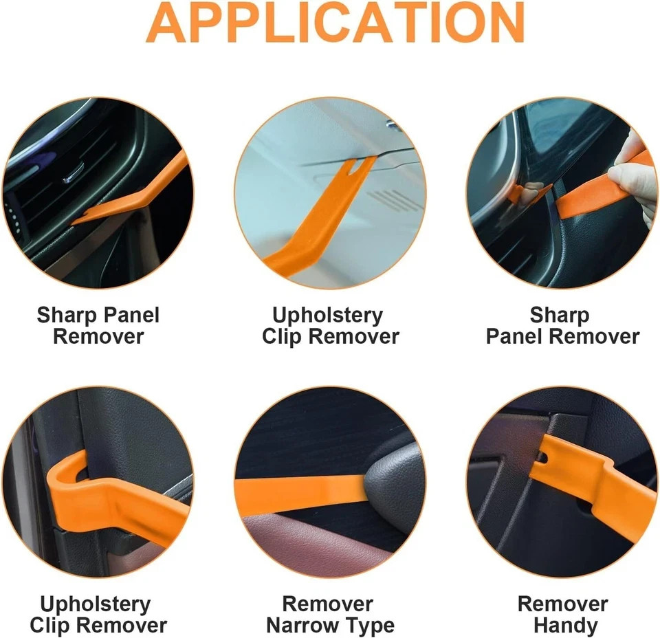 4Pcs Car Trim Radio Removal Tool Kit Panel Door Pry Dash Interior Clip Set New
