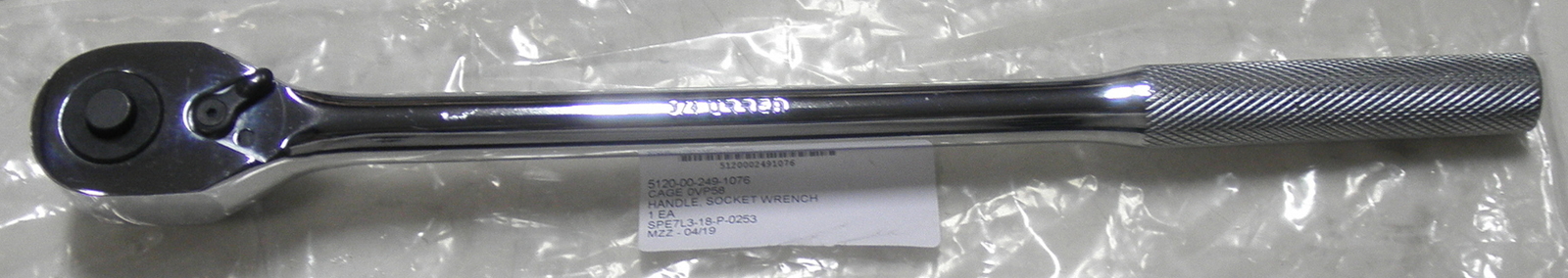 New 3/4 in. Drive Ratchet Urrea 5649 20″ Chrome Reversible 5120-00-249-1076