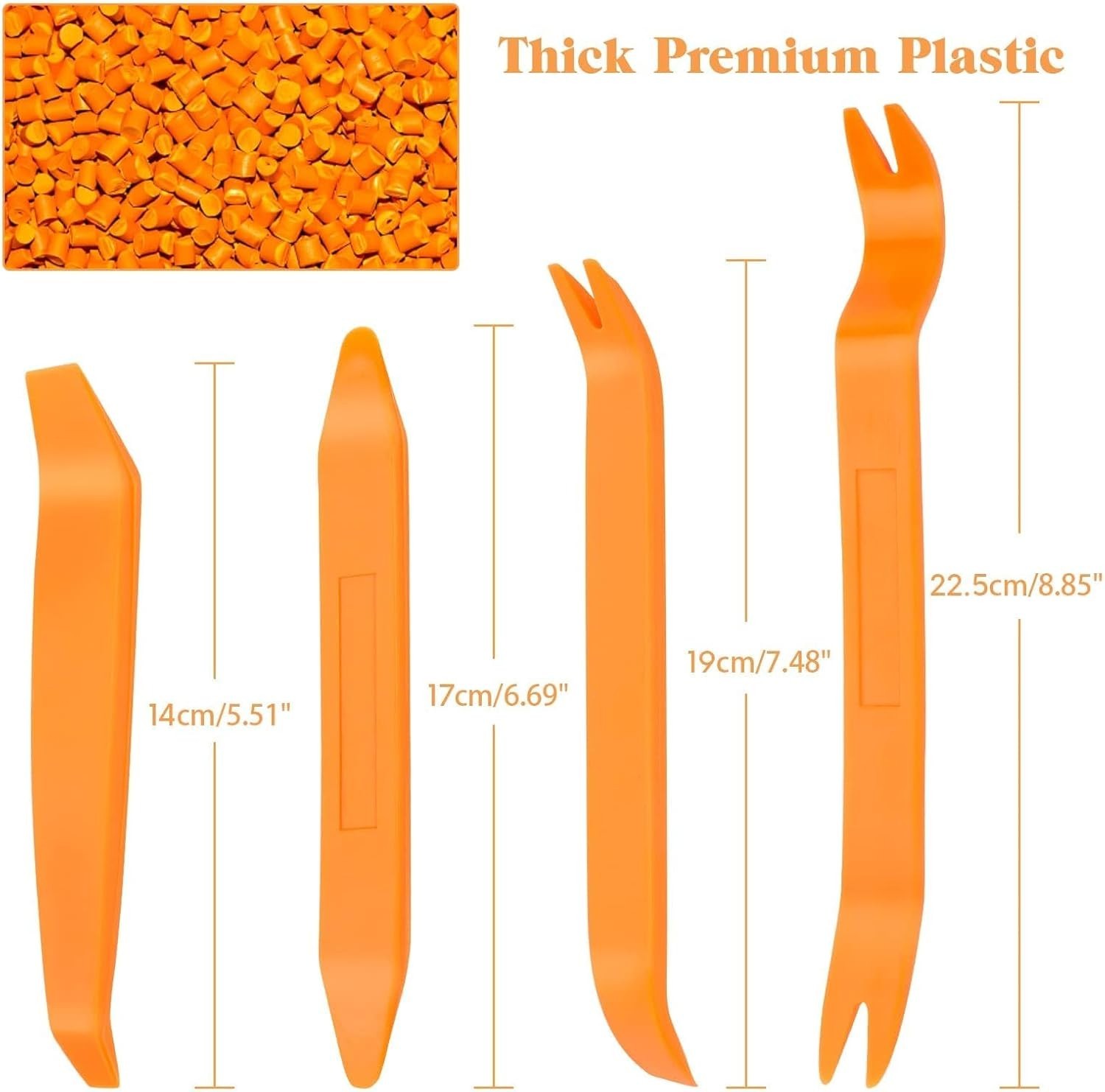 Versatile 4-Piece Car Trim Removal Tools – Perfect for Interior & Exterior