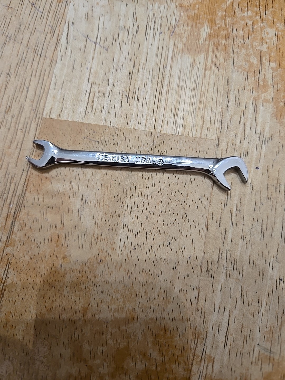 Snap On 15/64″-1/4″ 15°60° Offset Open End Ignition Wrench DS1516A