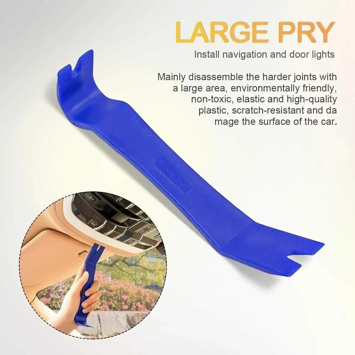 Heavy Duty Car Door Panel Plastic Fastener Remover Body Retainer Clip Pry Tool