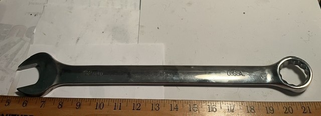 BIG K-D Chrome Combination 32MM Wrench 12pt U.S.A