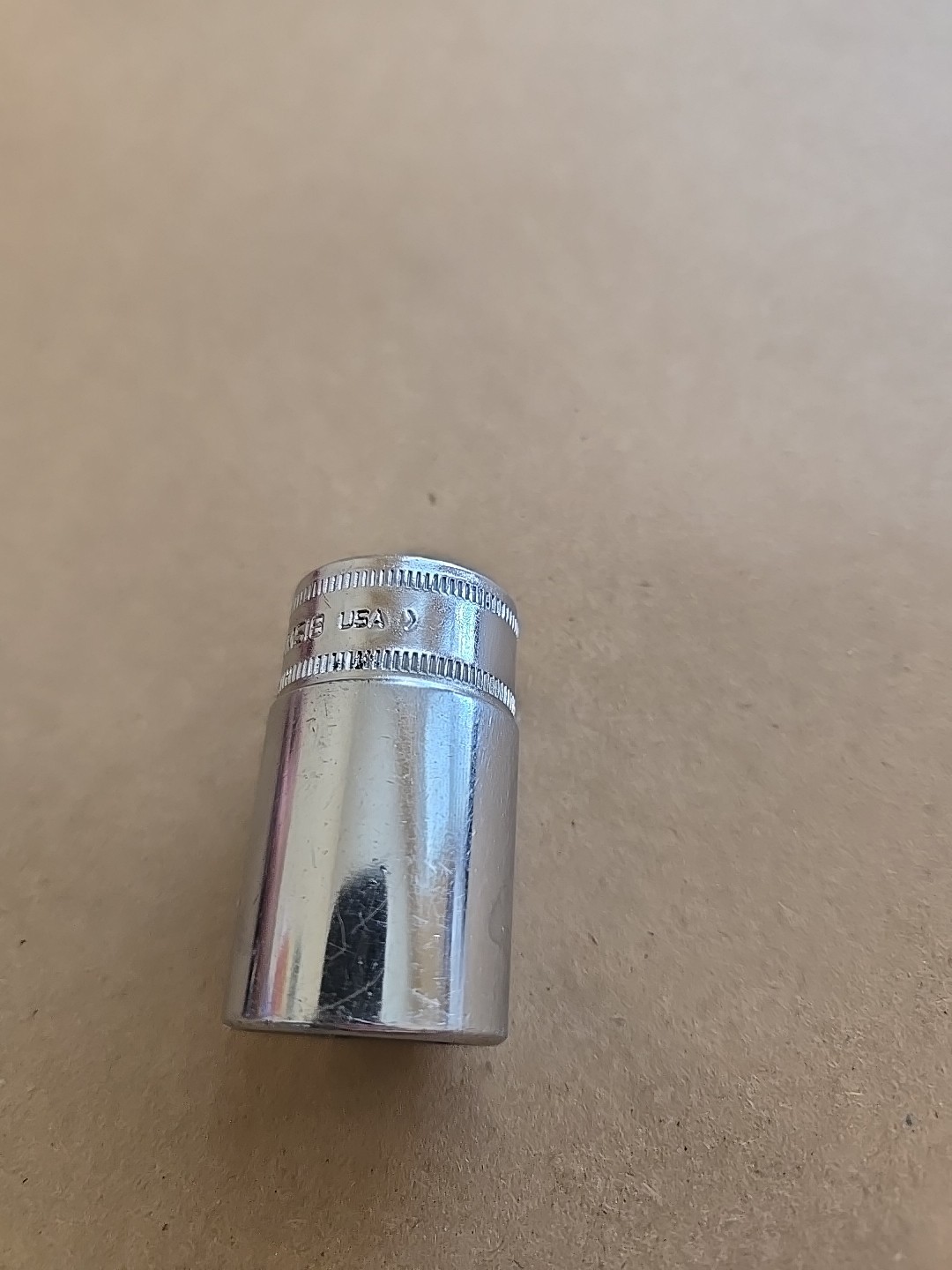 Snap On 3/8″ Drive 18MM 6PT Metric Semi Deep Chrome Socket USA FSMS18