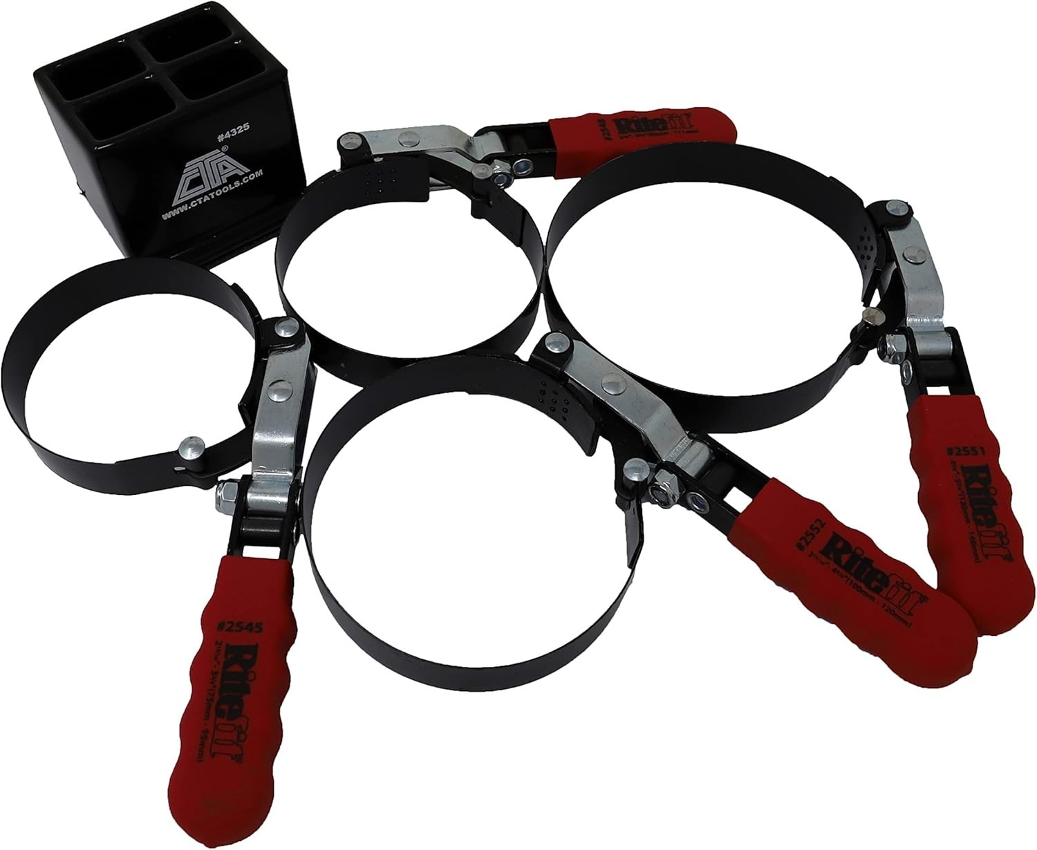 4325 Oil Filter Wrench Set with Stand – Passenger Vehicle Applications 4-Piece
