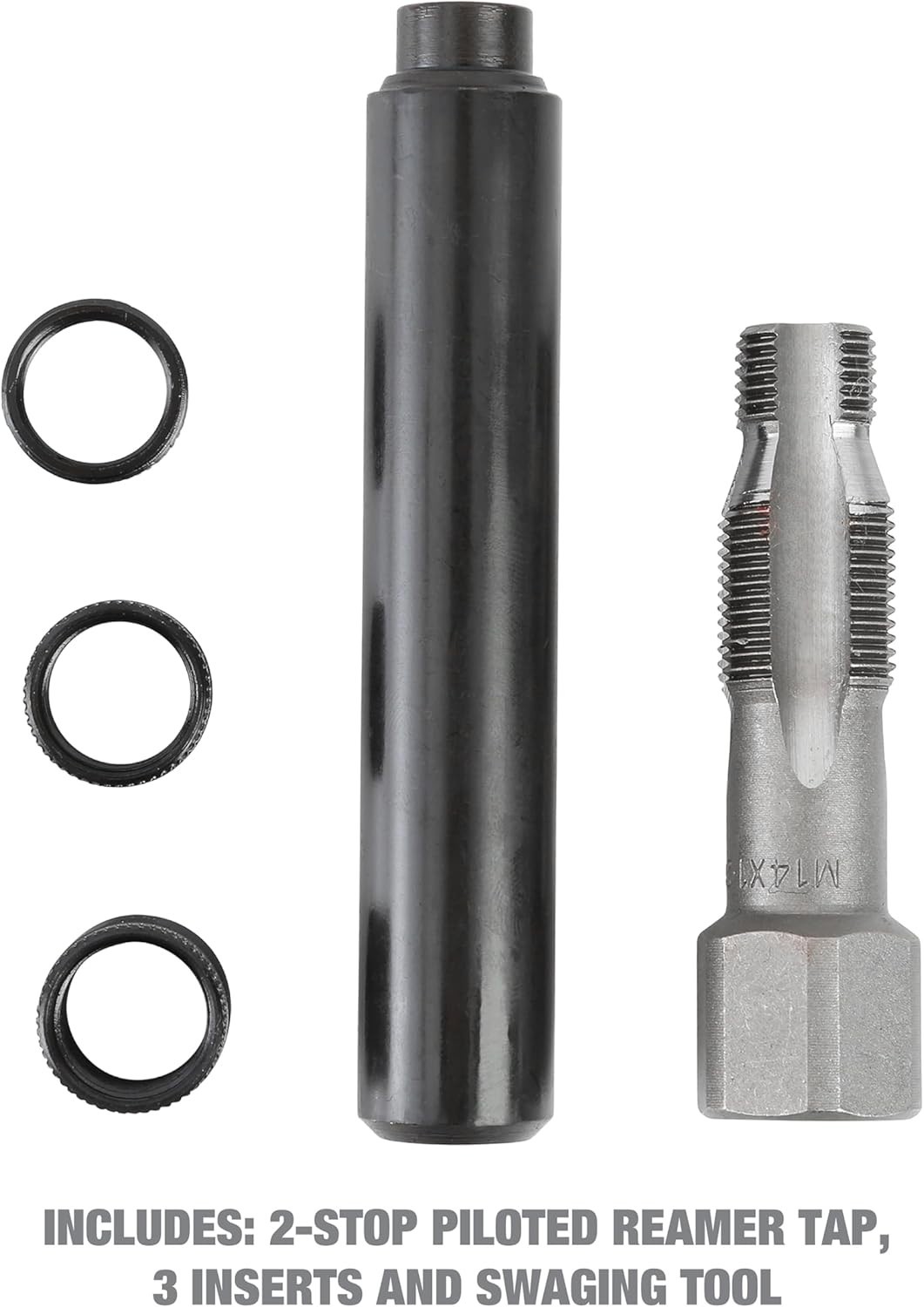 Effortless Spark Plug Thread Fix: 5-Piece M14-1.25 Repair Kit with Instructions